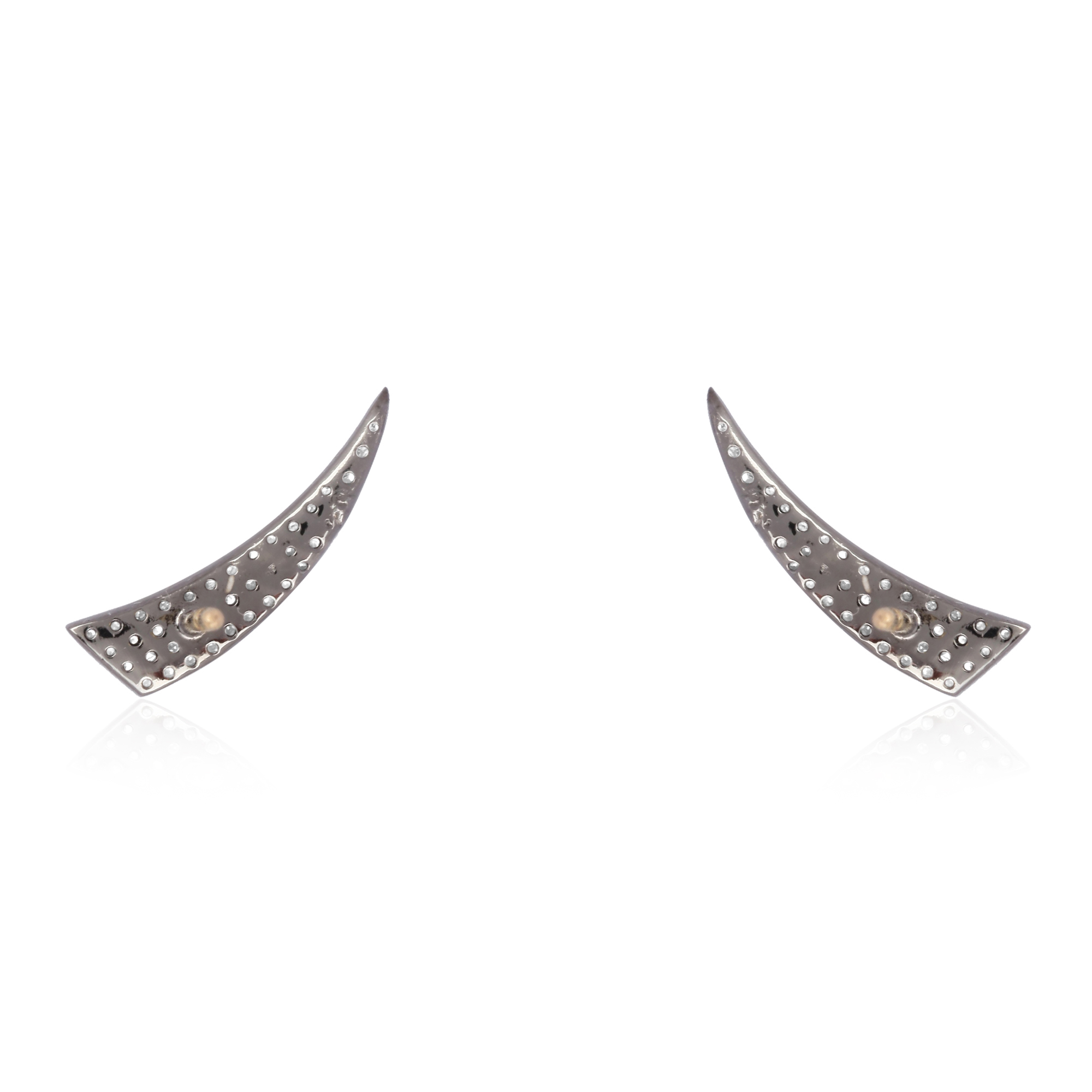 Sterling Silver Diamond Horn Climbers
