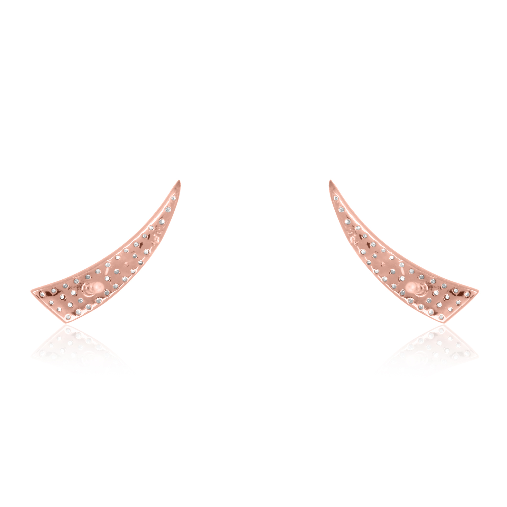 Rose Gold Diamond Horn Climbers