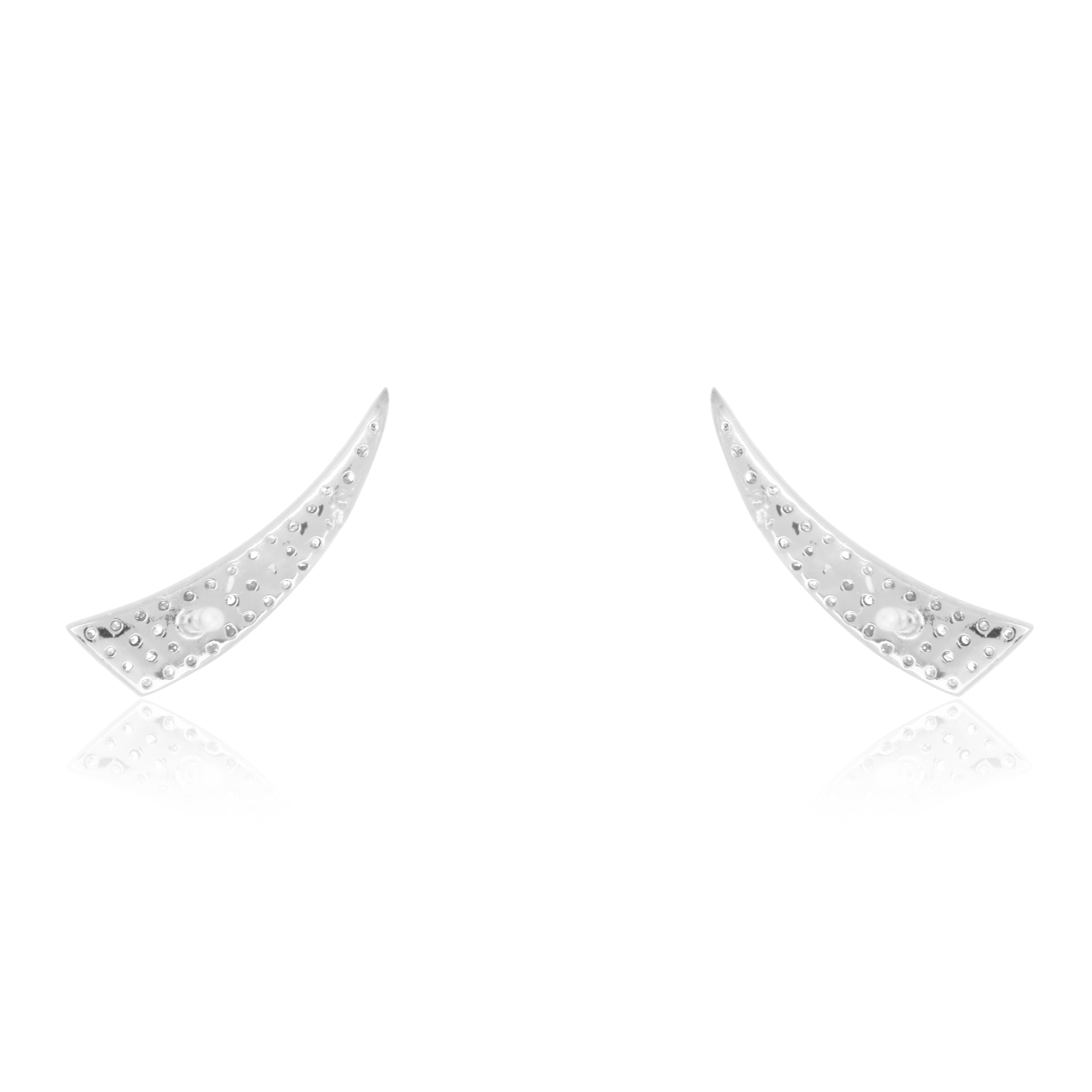 Sterling Silver Diamond Horn Climbers