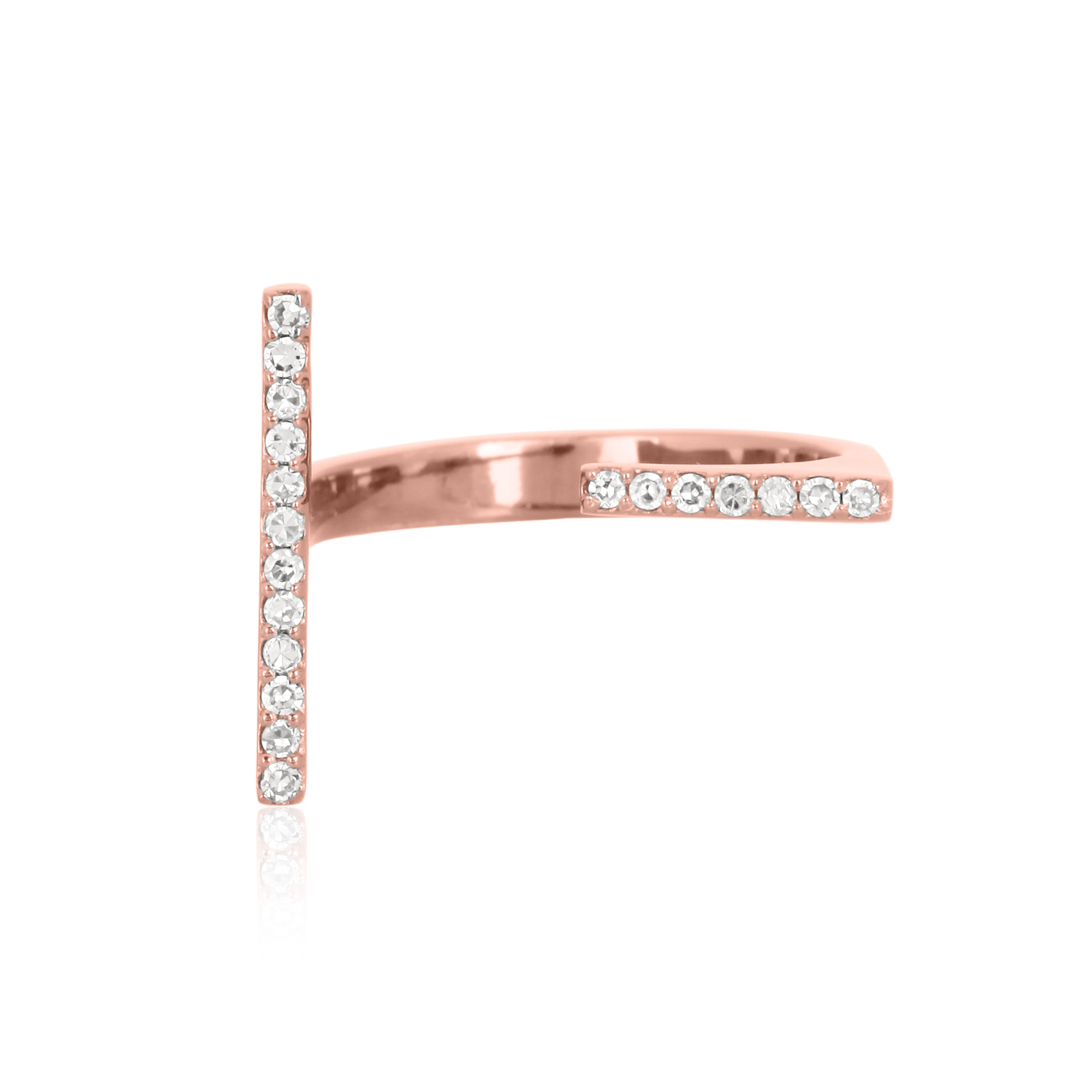 Sterling Silver Gap Diamond Ring