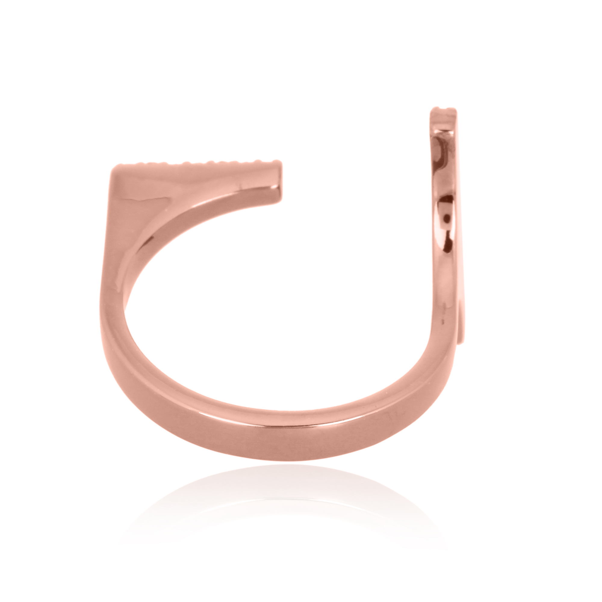 Sterling Silver Gap Diamond Ring