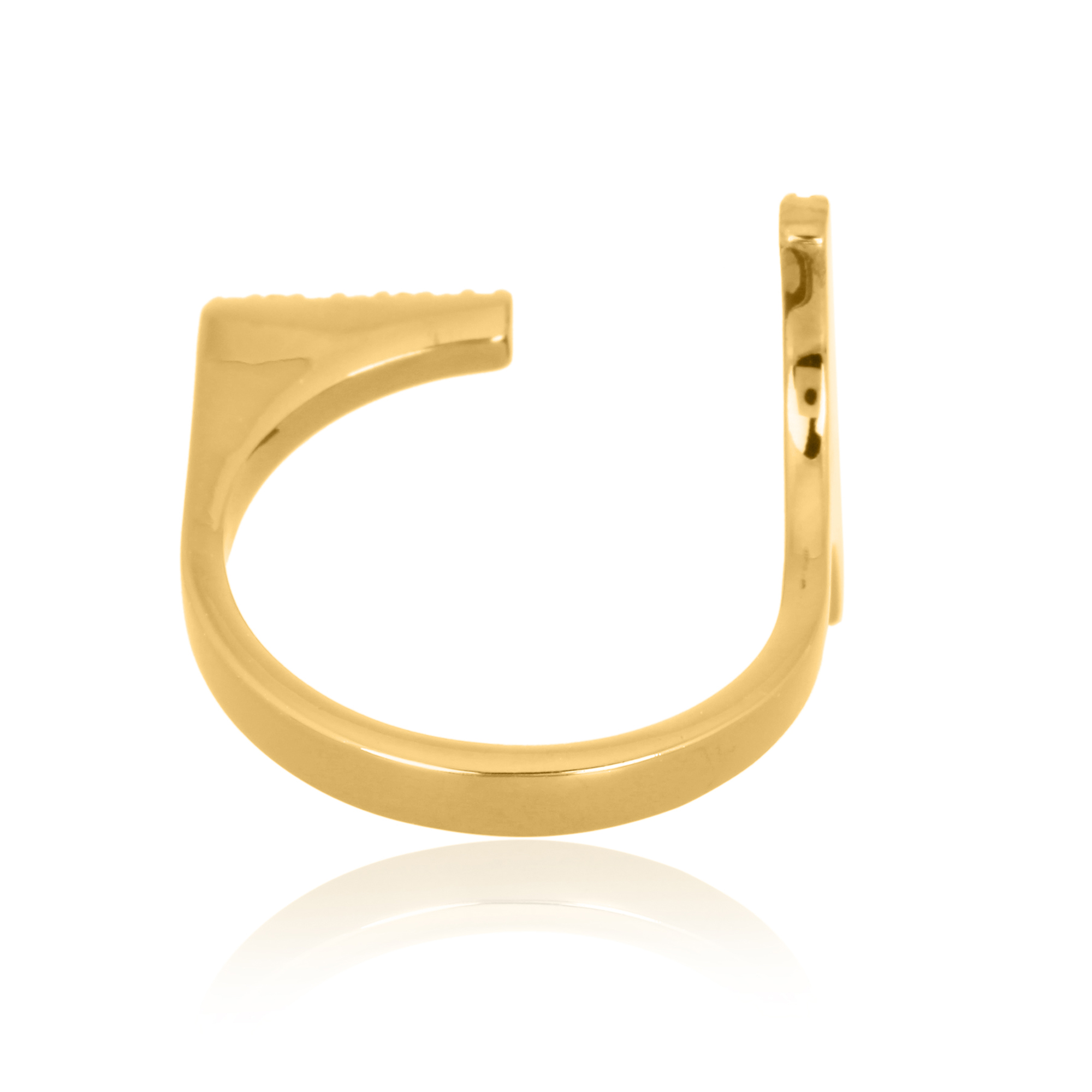 Sterling Silver Gap Diamond Ring