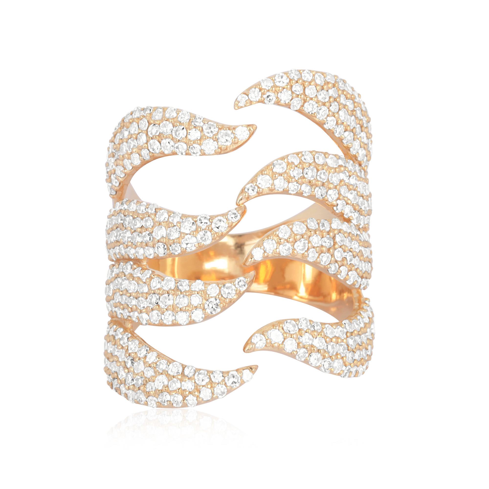 Sterling Silver Gap Diamond Ring