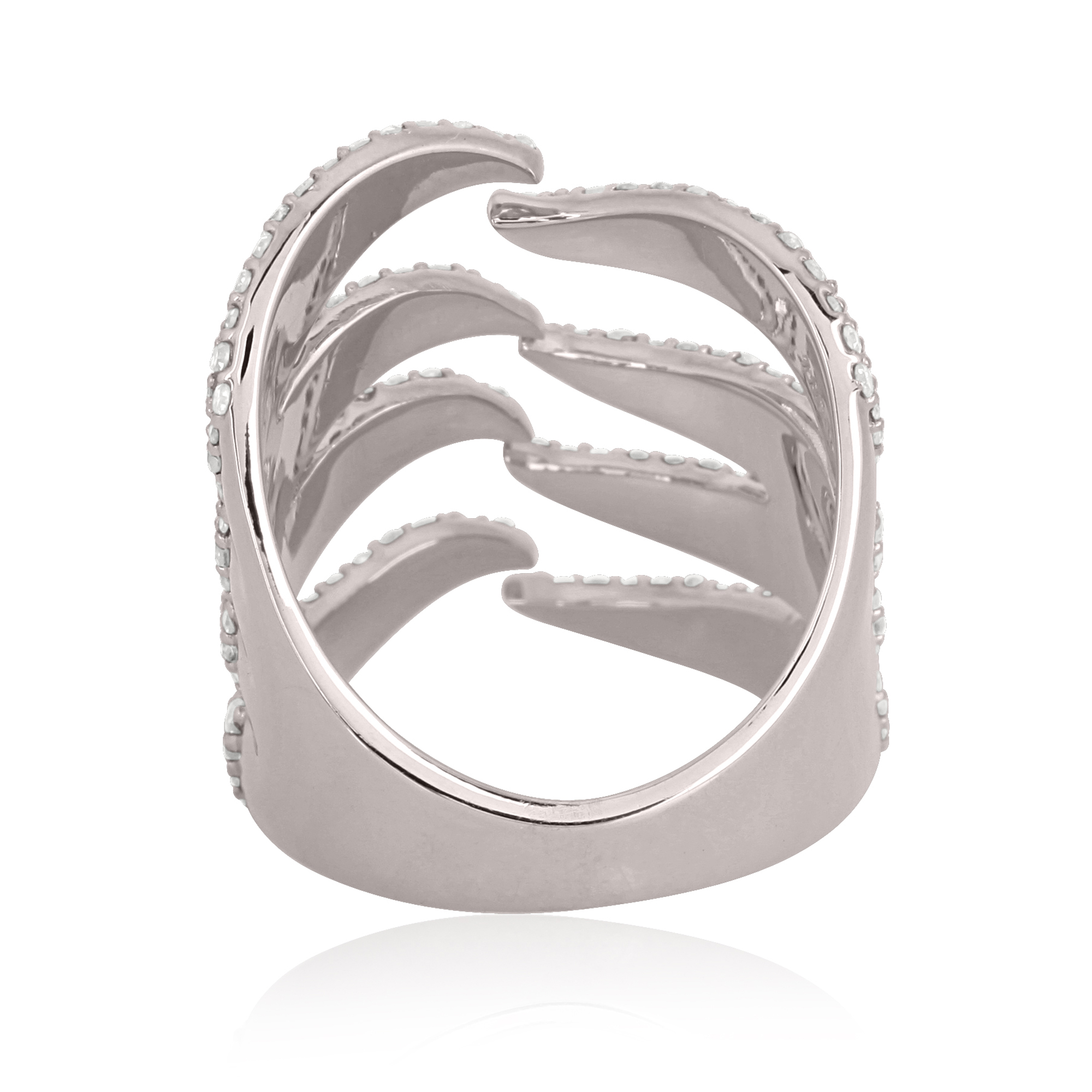 Sterling Silver Gap Diamond Ring