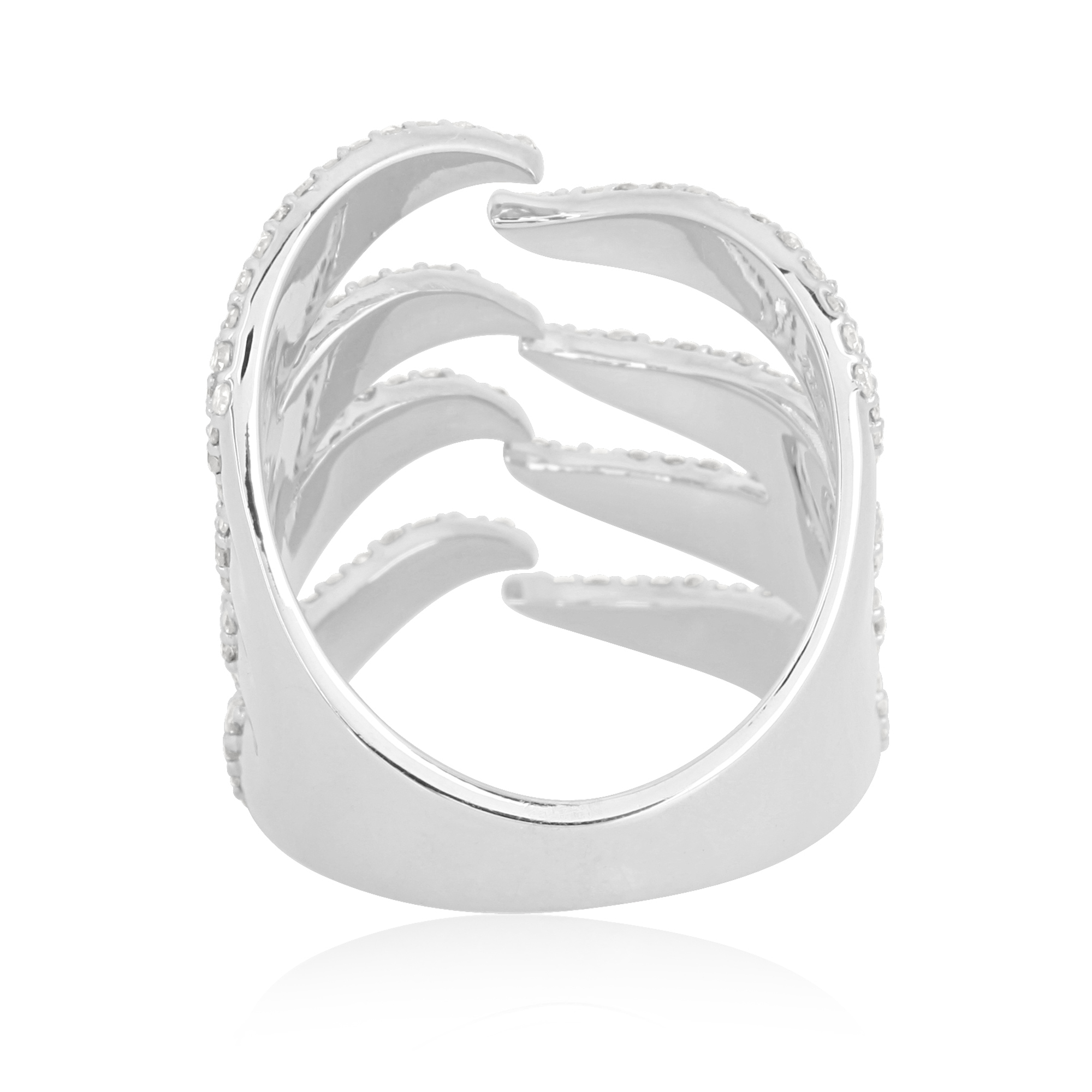 Sterling Silver Gap Diamond Ring
