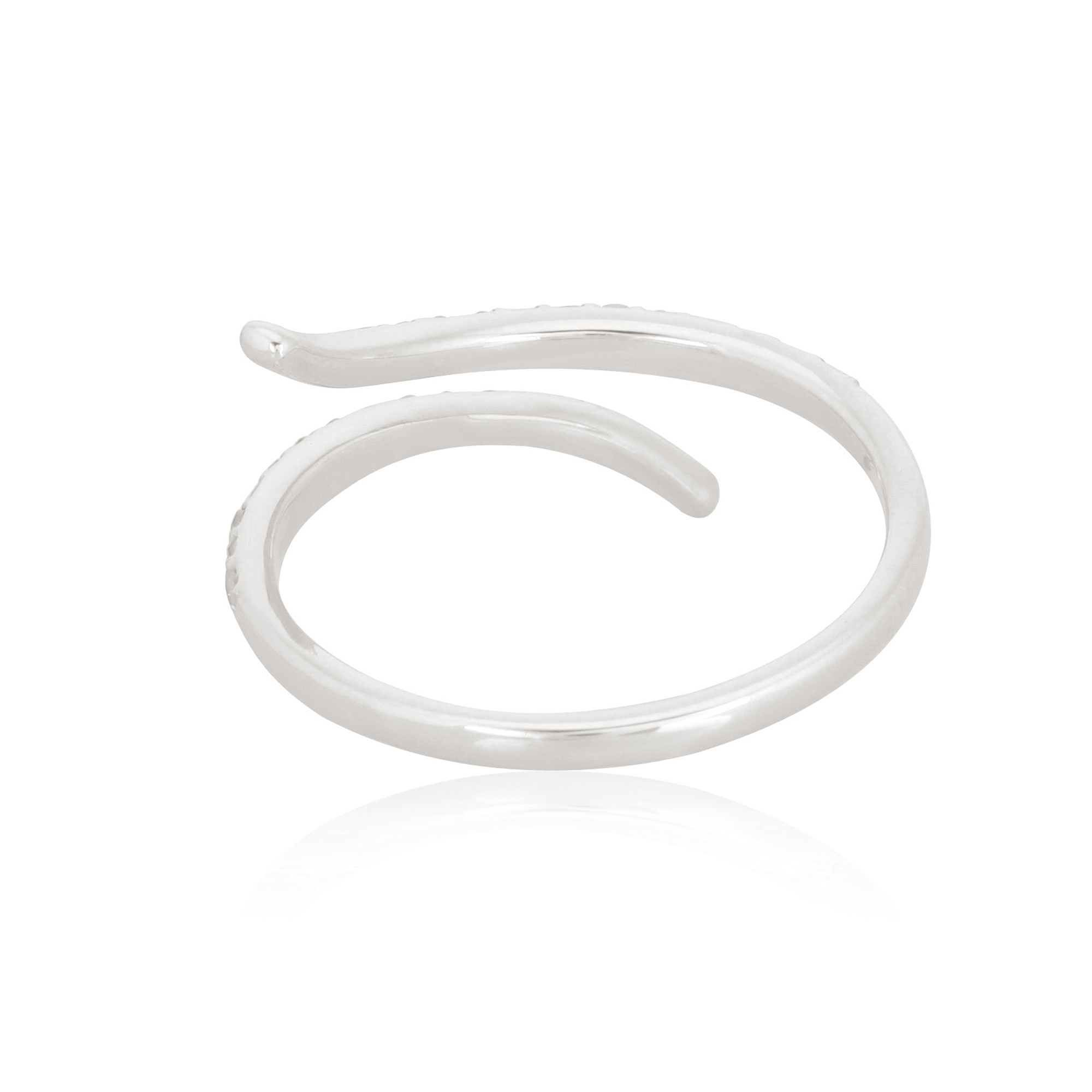 White Gold Sleek Gap Diamond Ring