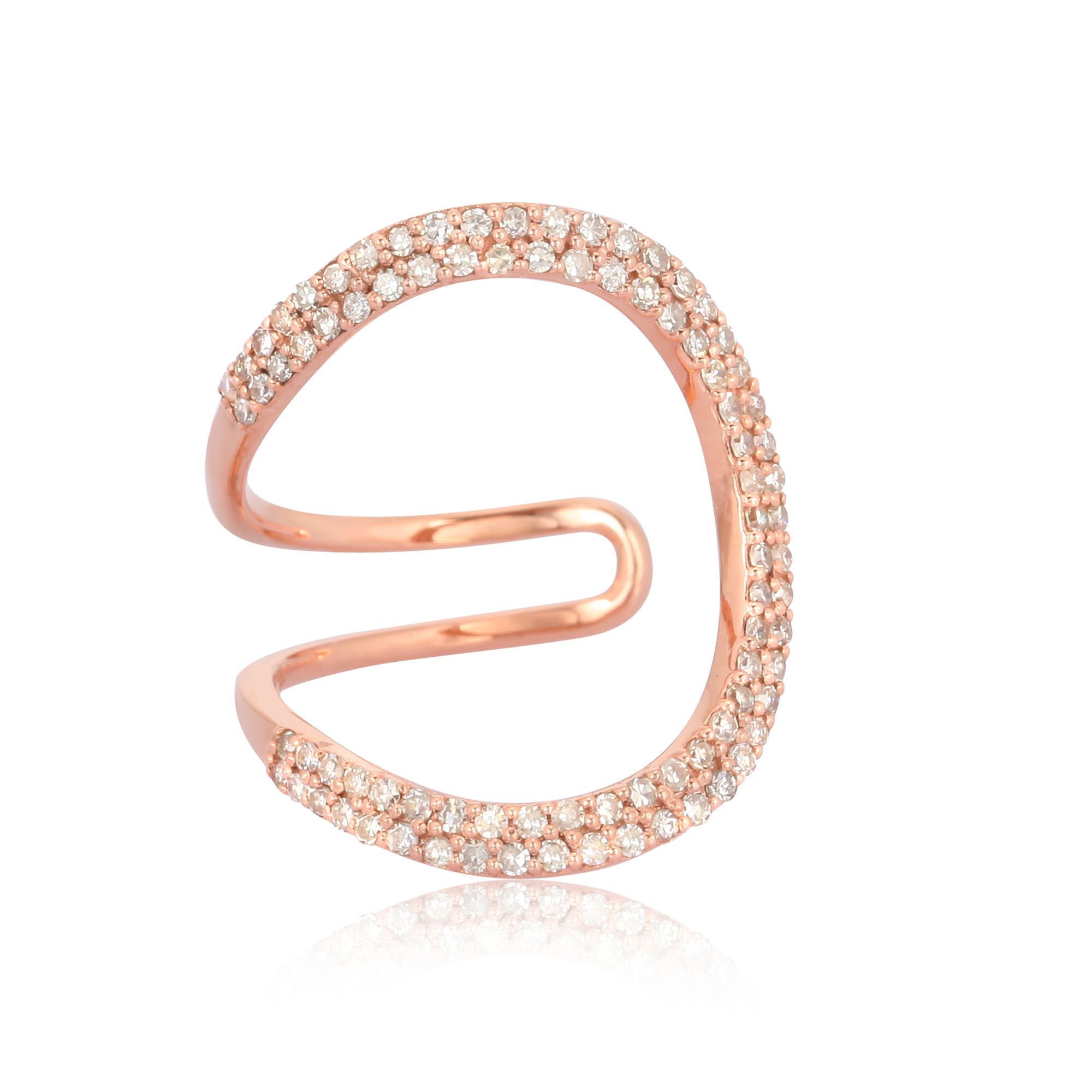 Rose Gold Minimilistic Diamond Ring