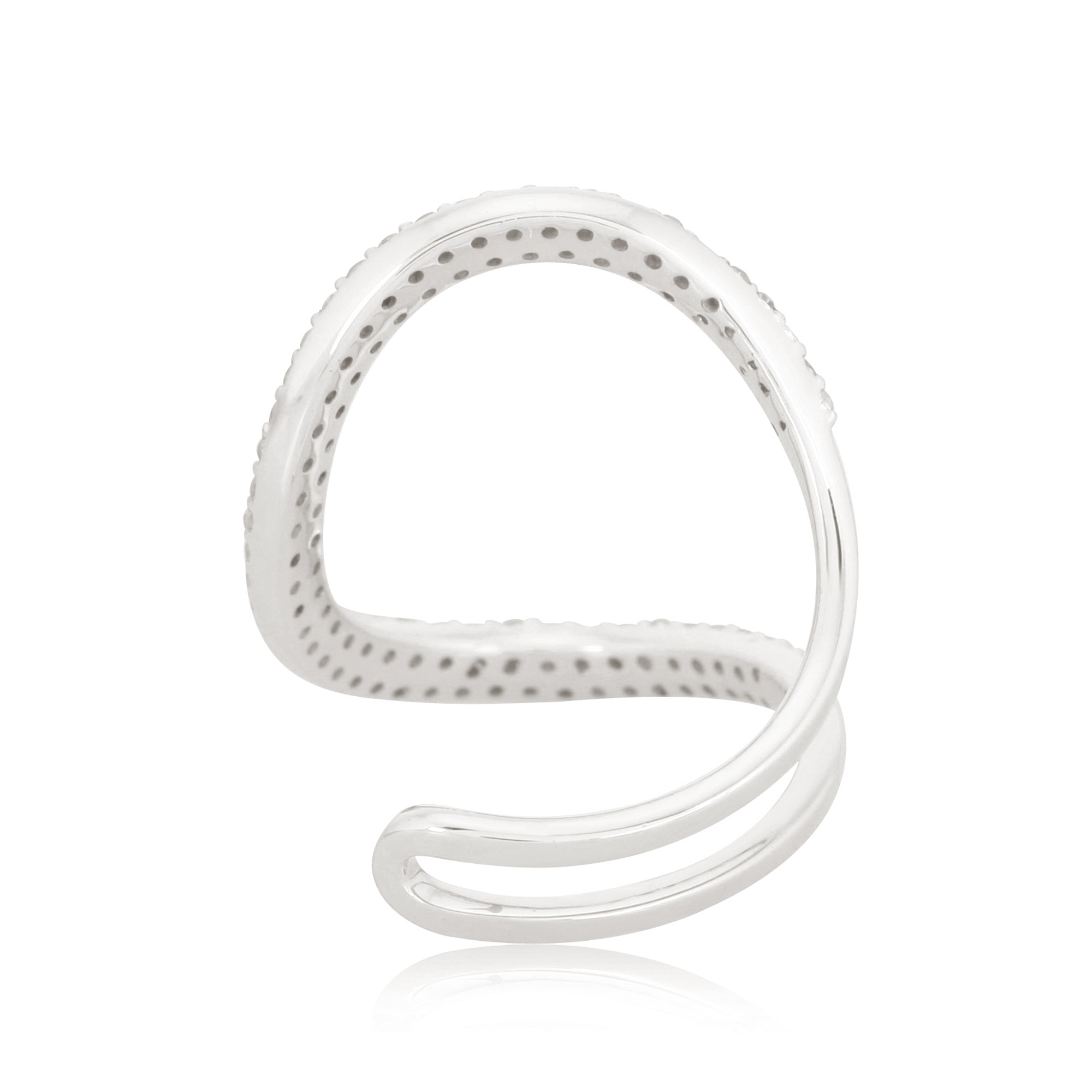 White Gold Minimilistic Diamond Ring