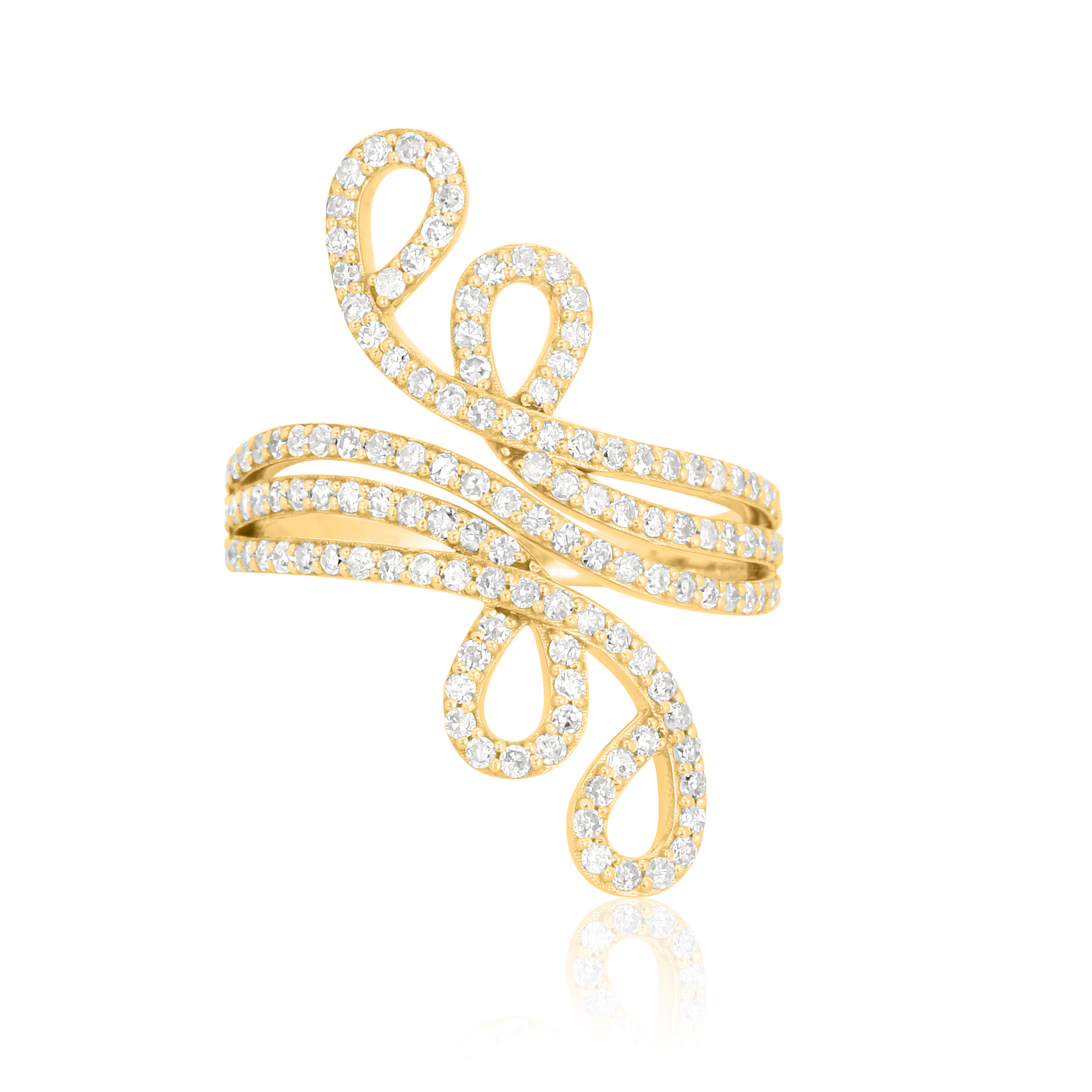 Sterling Silver Classic Diamond Ring