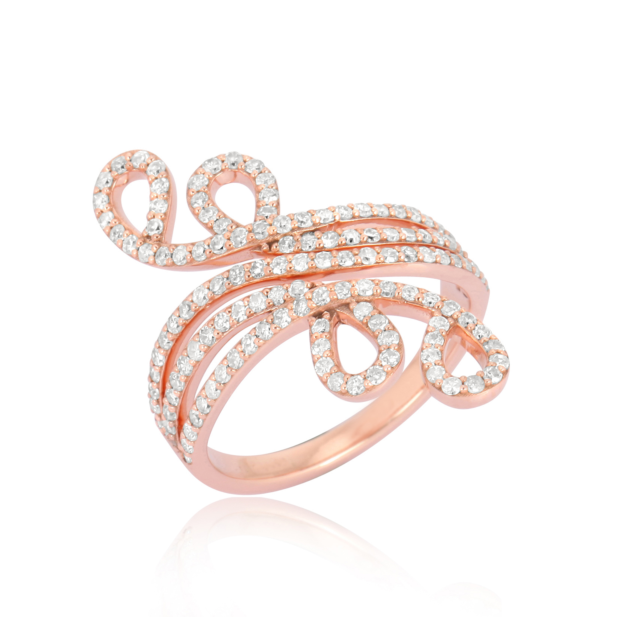 Sterling Silver Classic Diamond Ring
