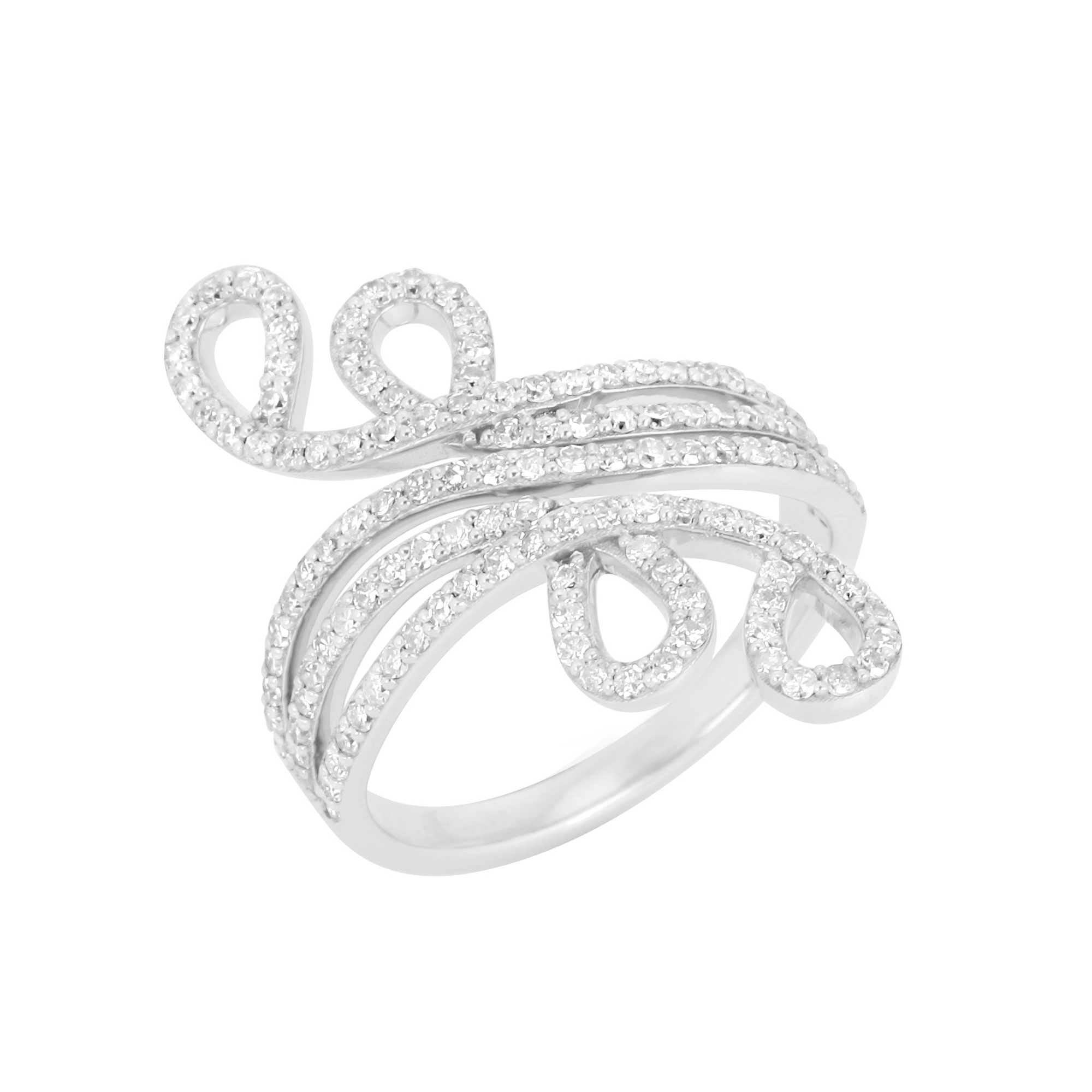 Sterling Silver Classic Diamond Ring