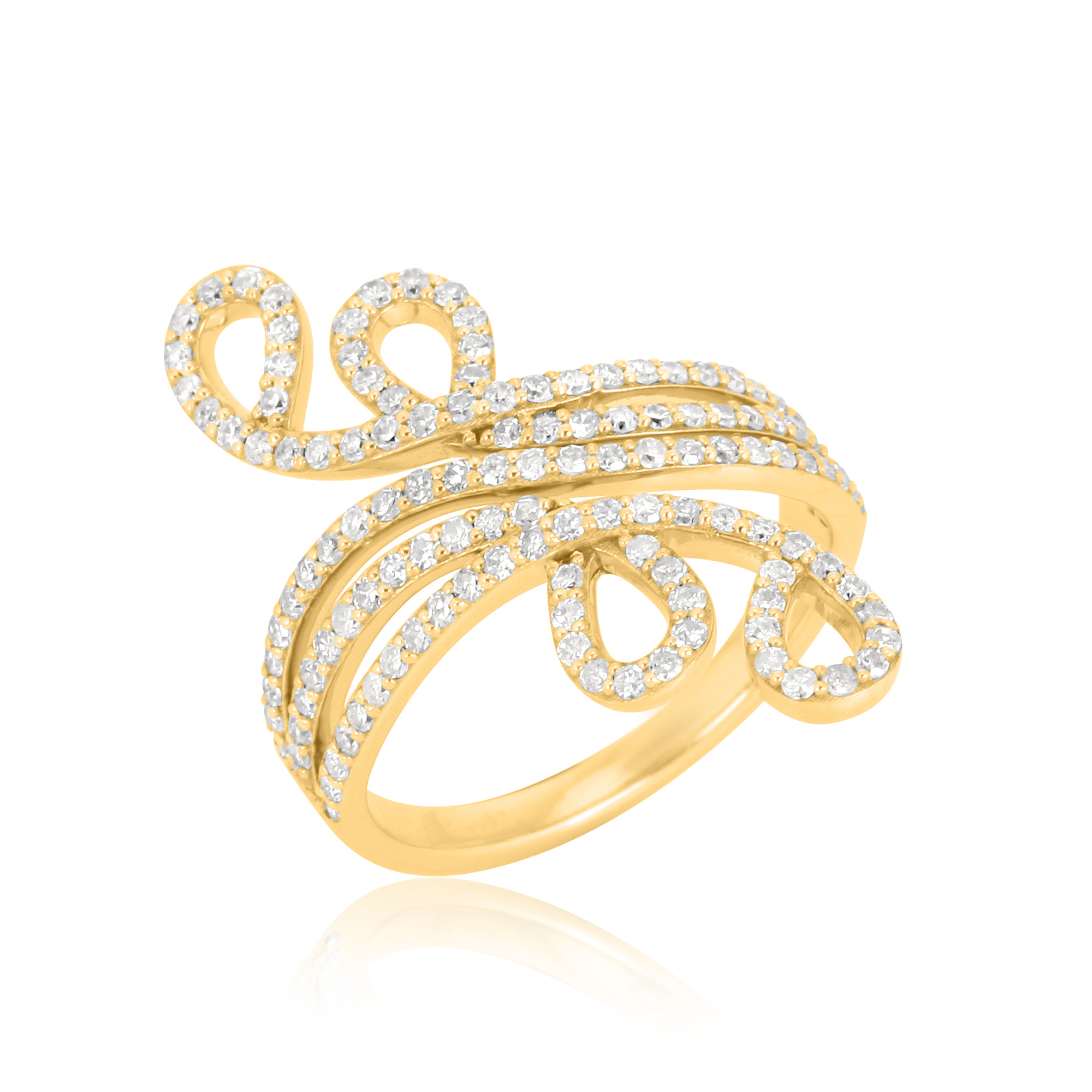 Sterling Silver Classic Diamond Ring