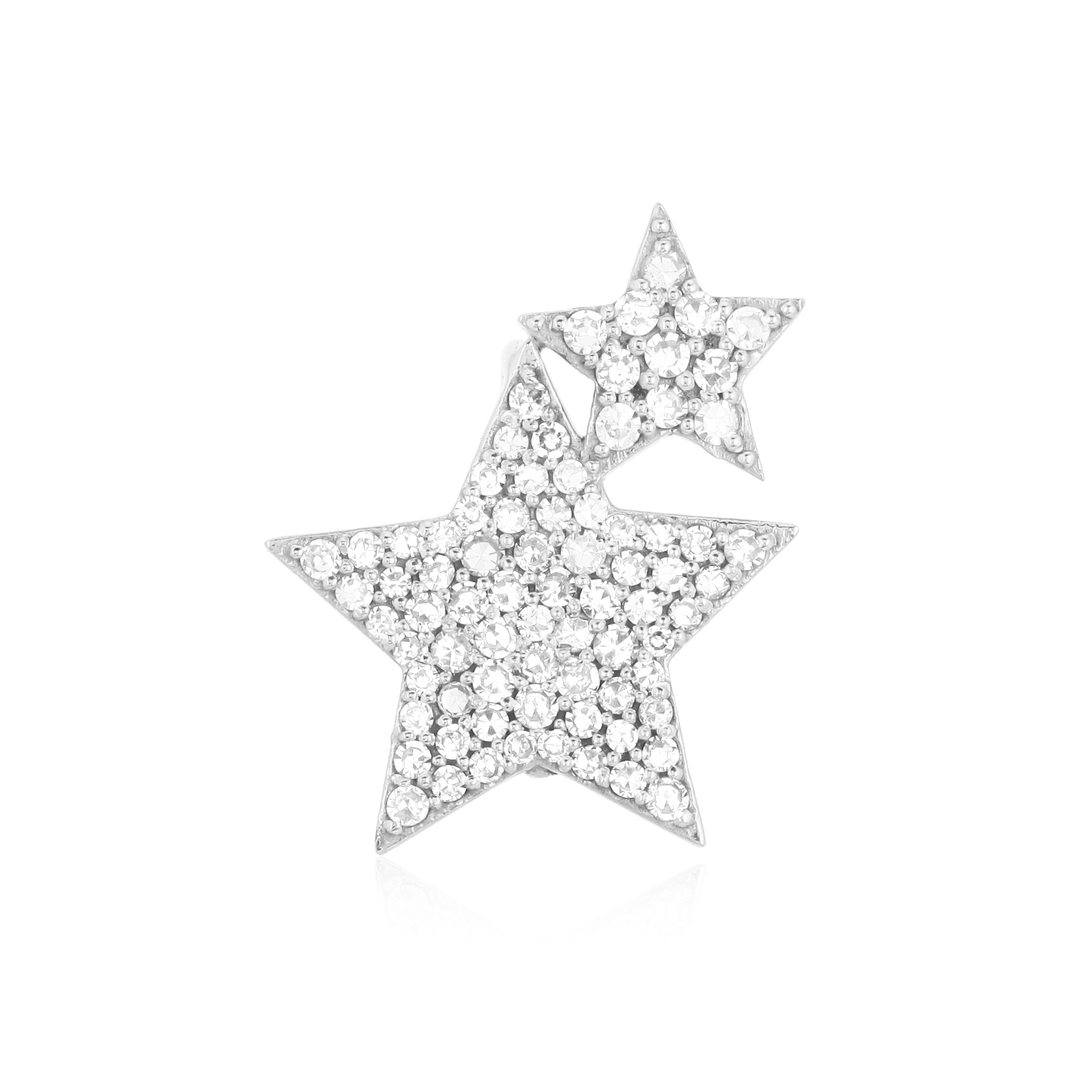 Sterling Silver Star Diamond Pendant