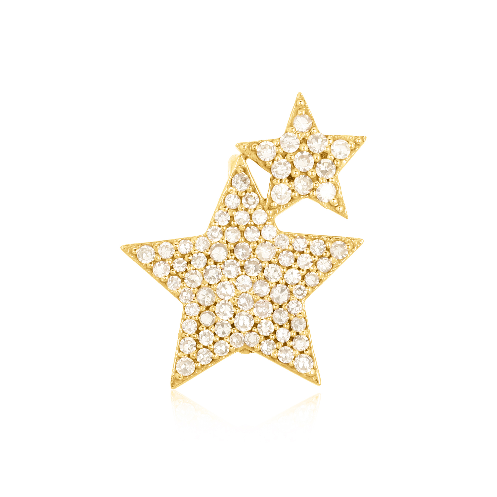 Yellow Gold Star Diamond Pendant