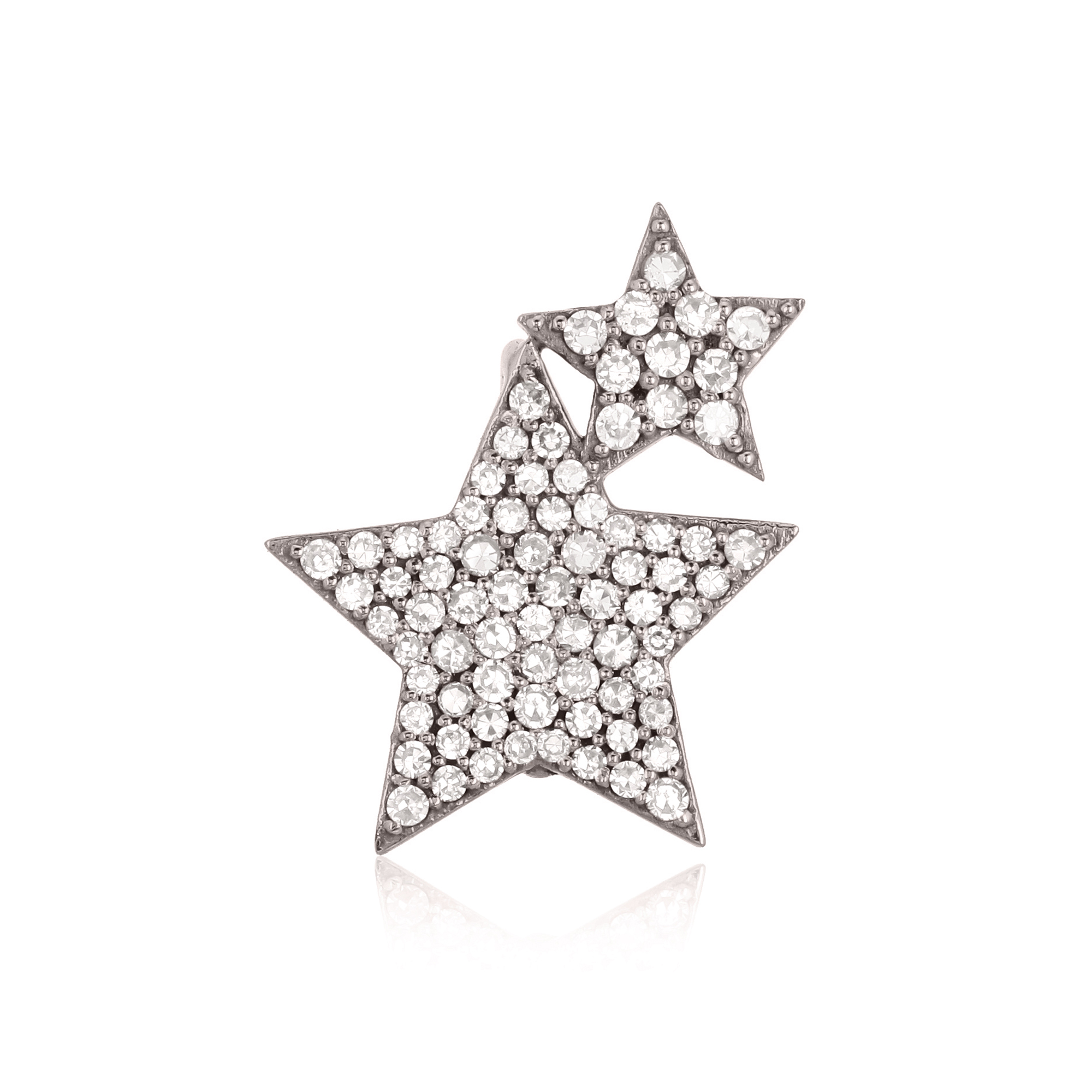 Sterling Silver Star Diamond Pendant