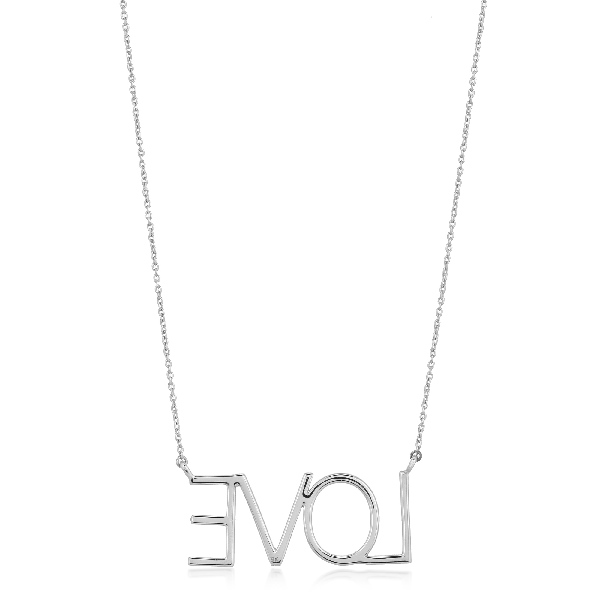White Gold love Diamond Pendant