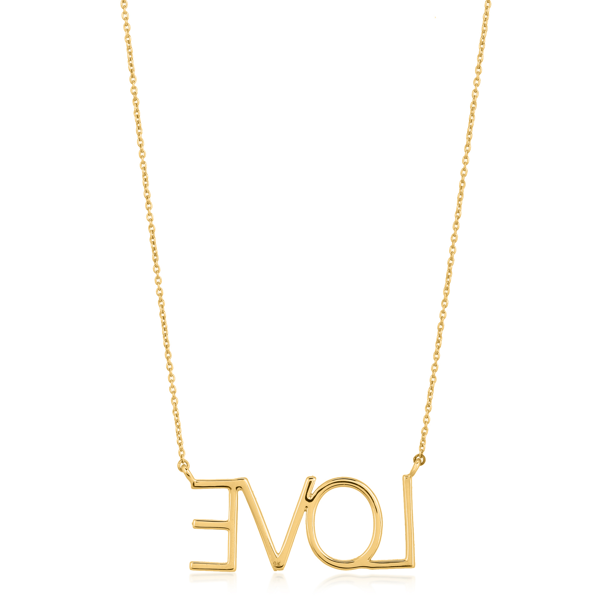 Yellow Gold love Diamond Pendant