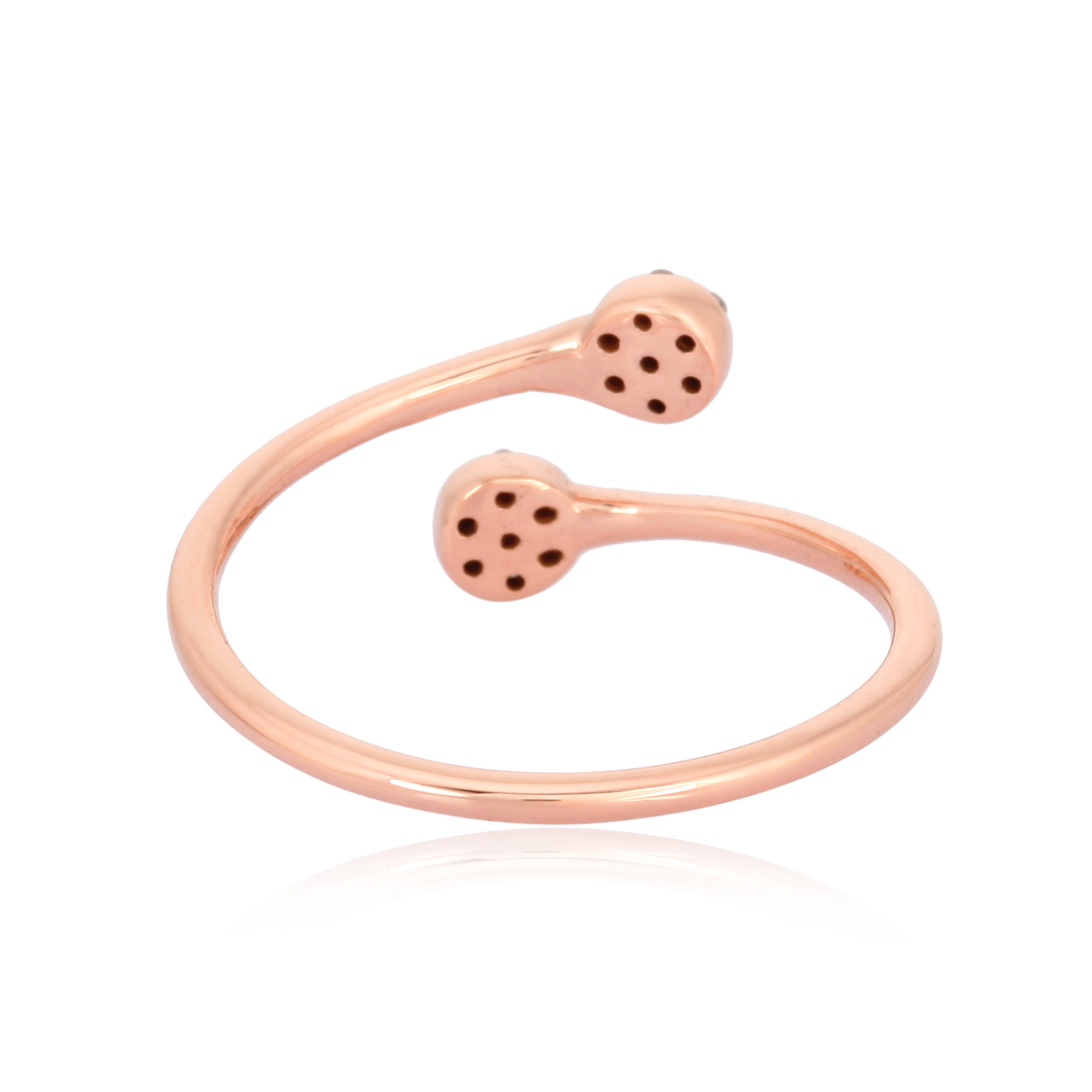 Rose Gold Gap Diamond Ring