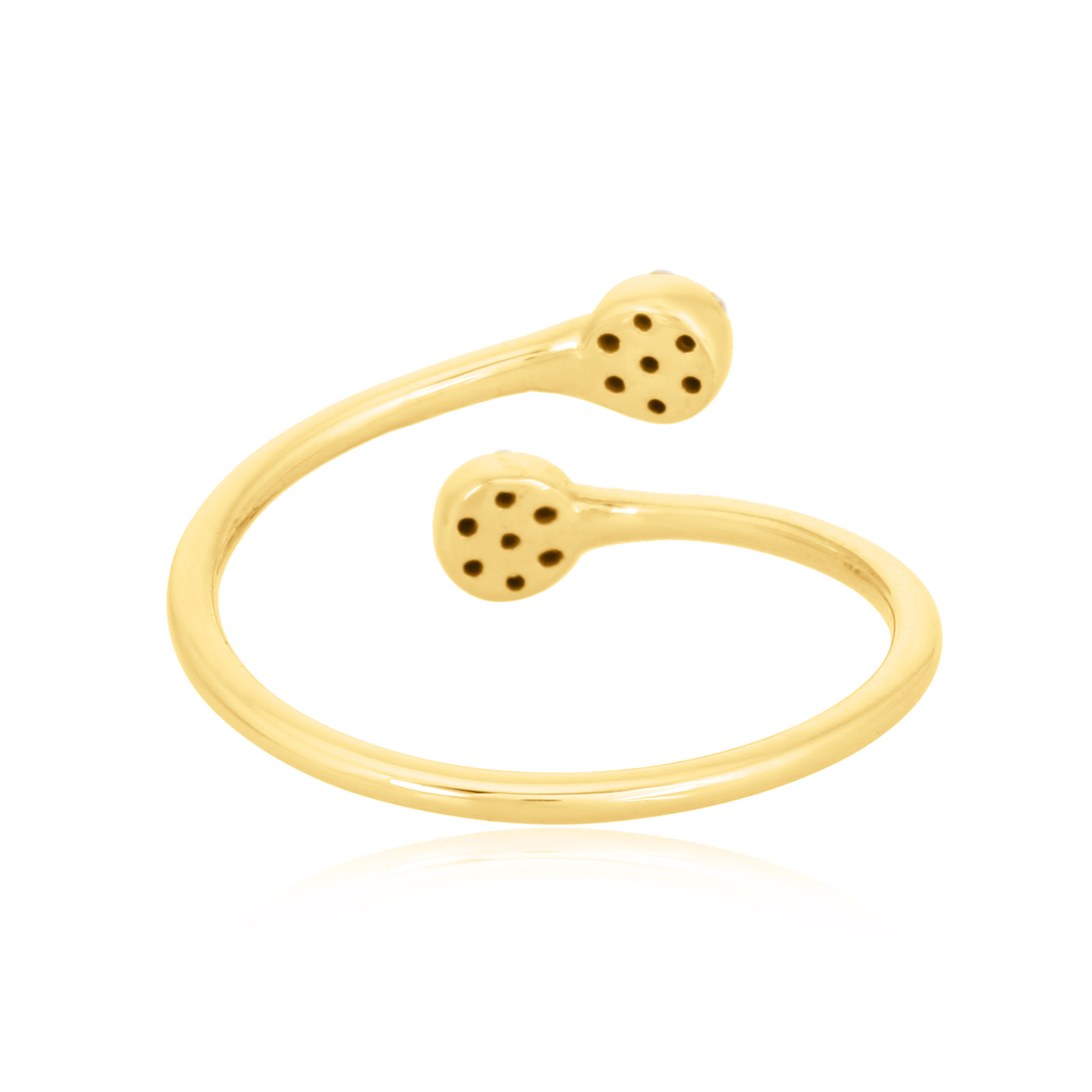 Yellow Gold Gap Diamond Ring