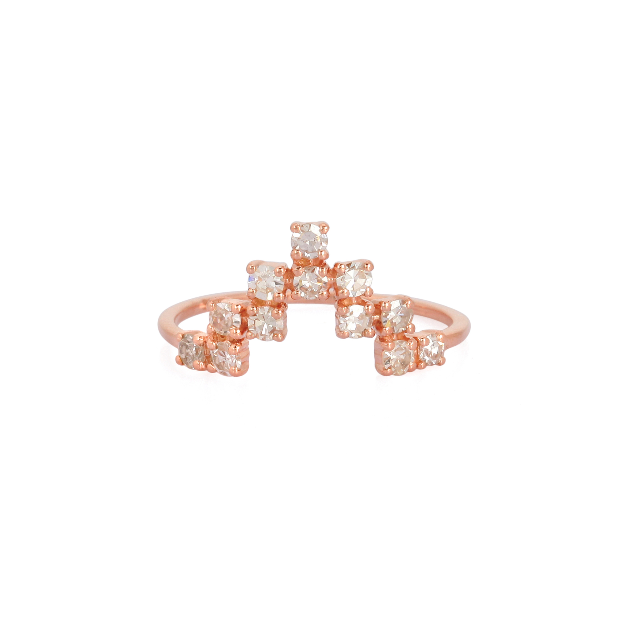 Rose Gold Minimilistic Diamond Ring