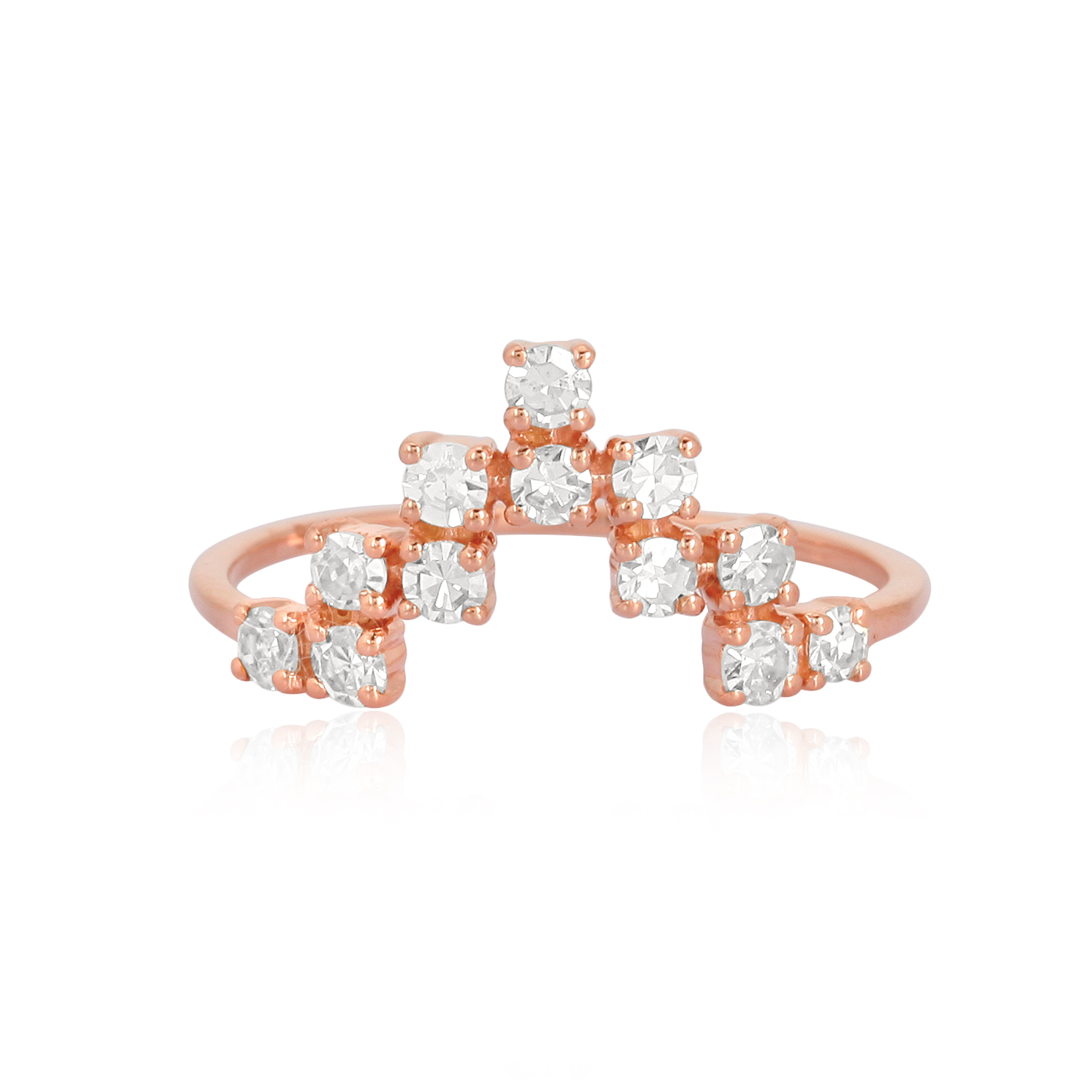 Sterling Silver Minimilistic diamond ring