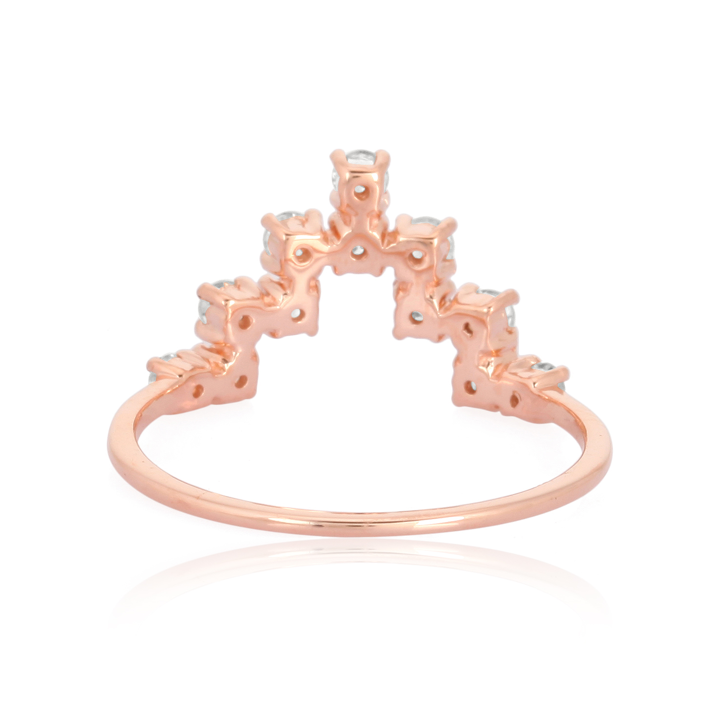 Sterling Silver Minimilistic diamond ring