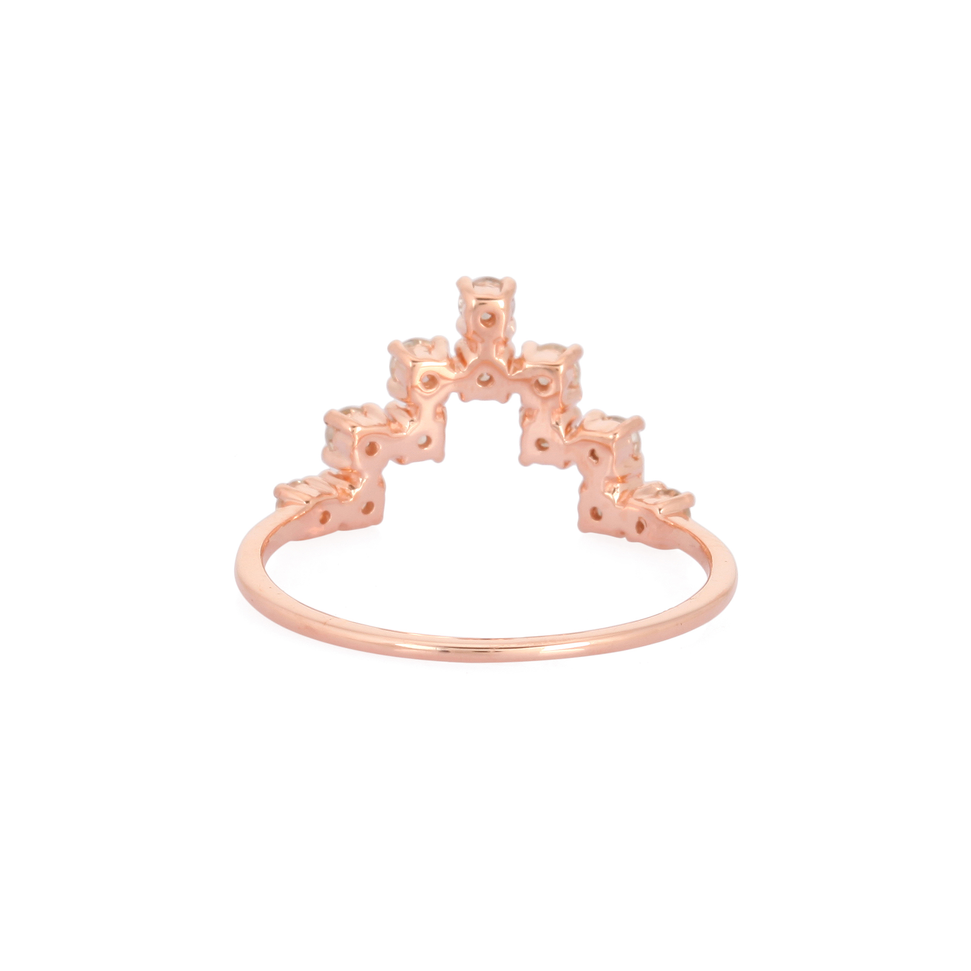 Rose Gold Minimilistic Diamond Ring
