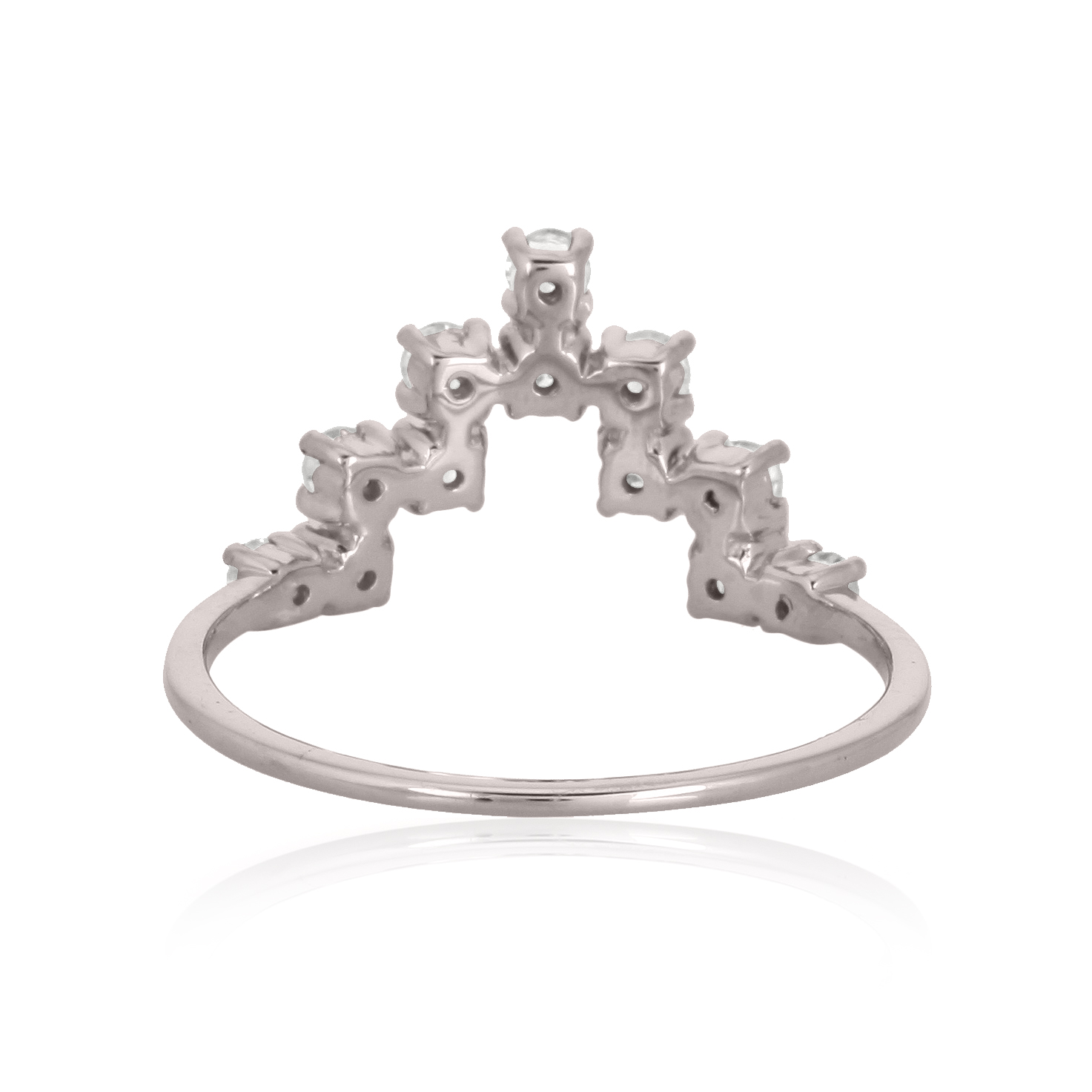 Sterling Silver Minimilistic diamond ring