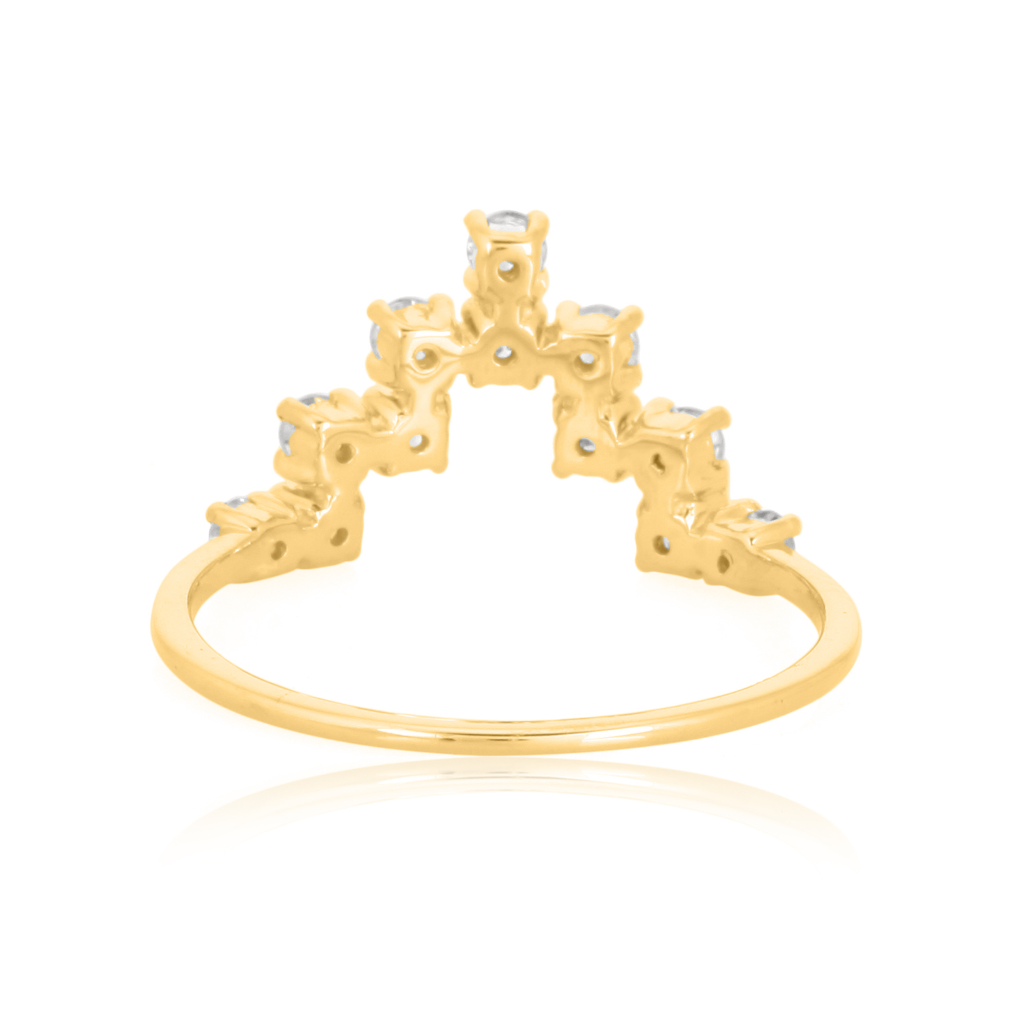 Sterling Silver Minimilistic diamond ring