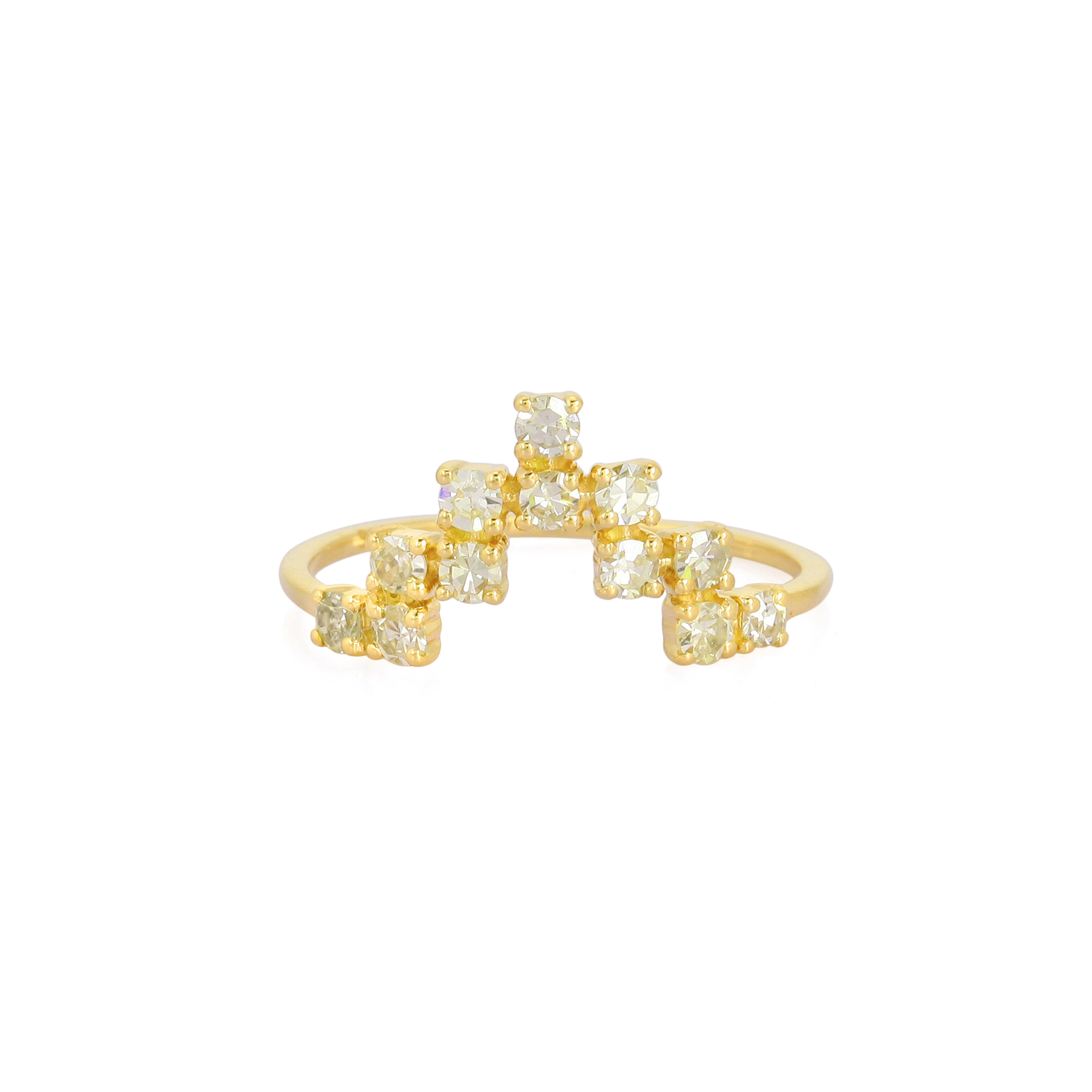 Yellow Gold Minimilistic Diamond Ring