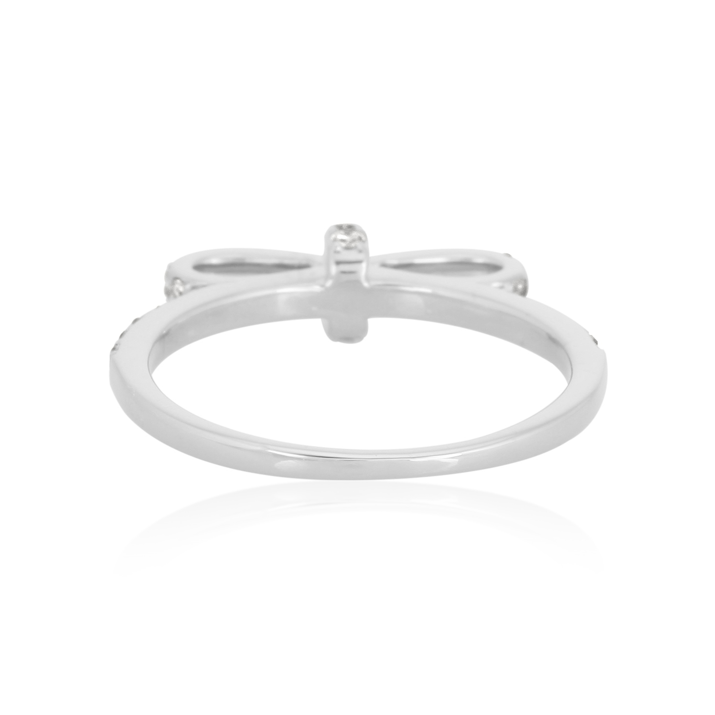 White Gold Diamond Bow Ring