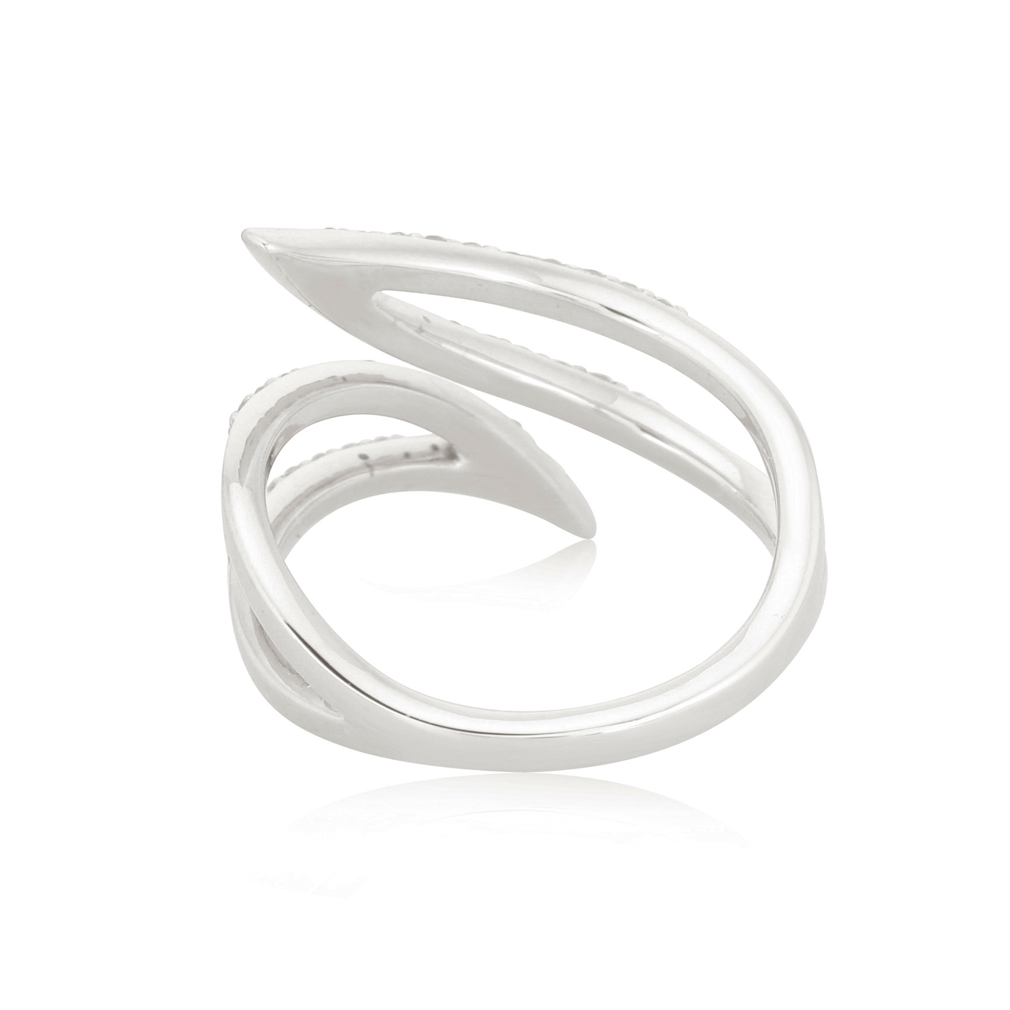 White Gold Minimalistic Diamond Ring