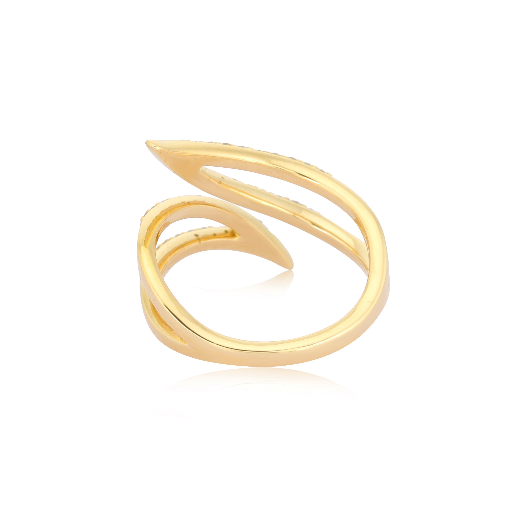 Yellow Gold Minimalistic Diamond Ring