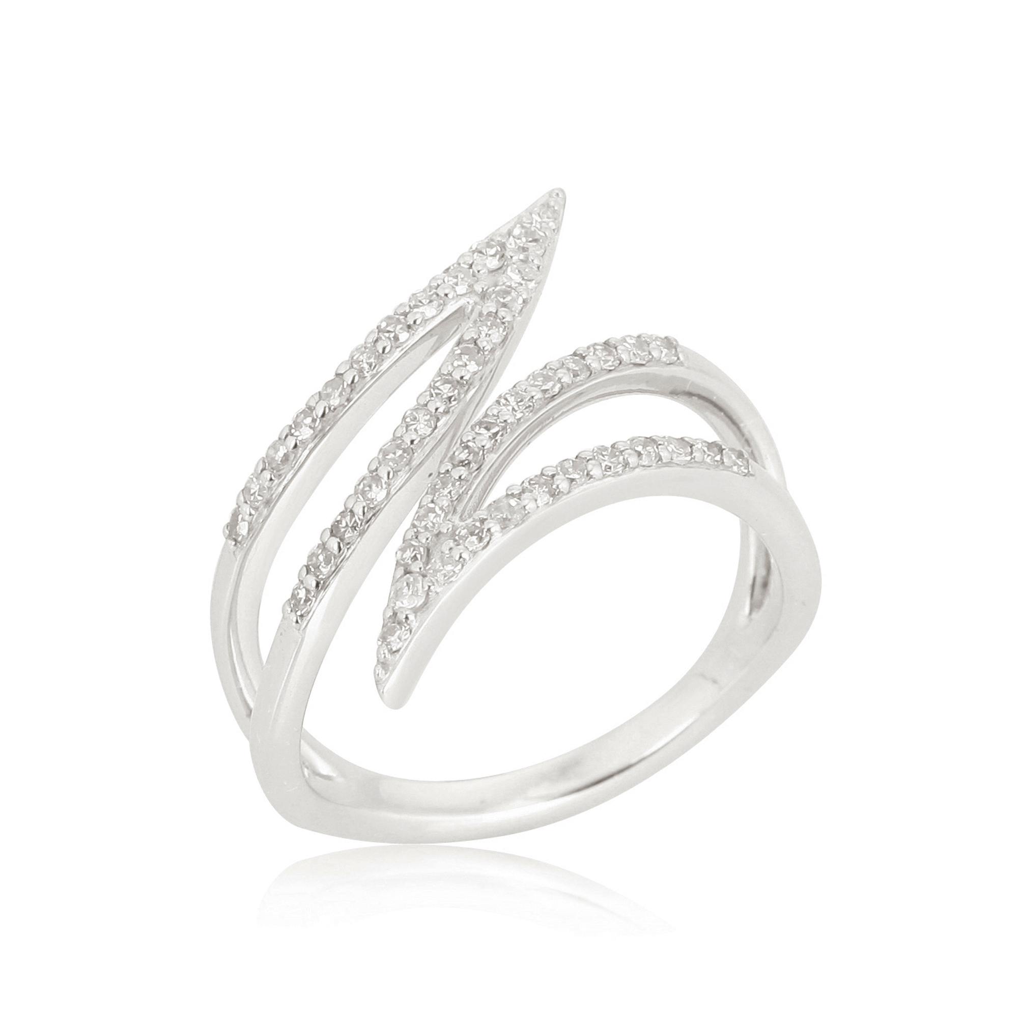 White Gold Minimalistic Diamond Ring