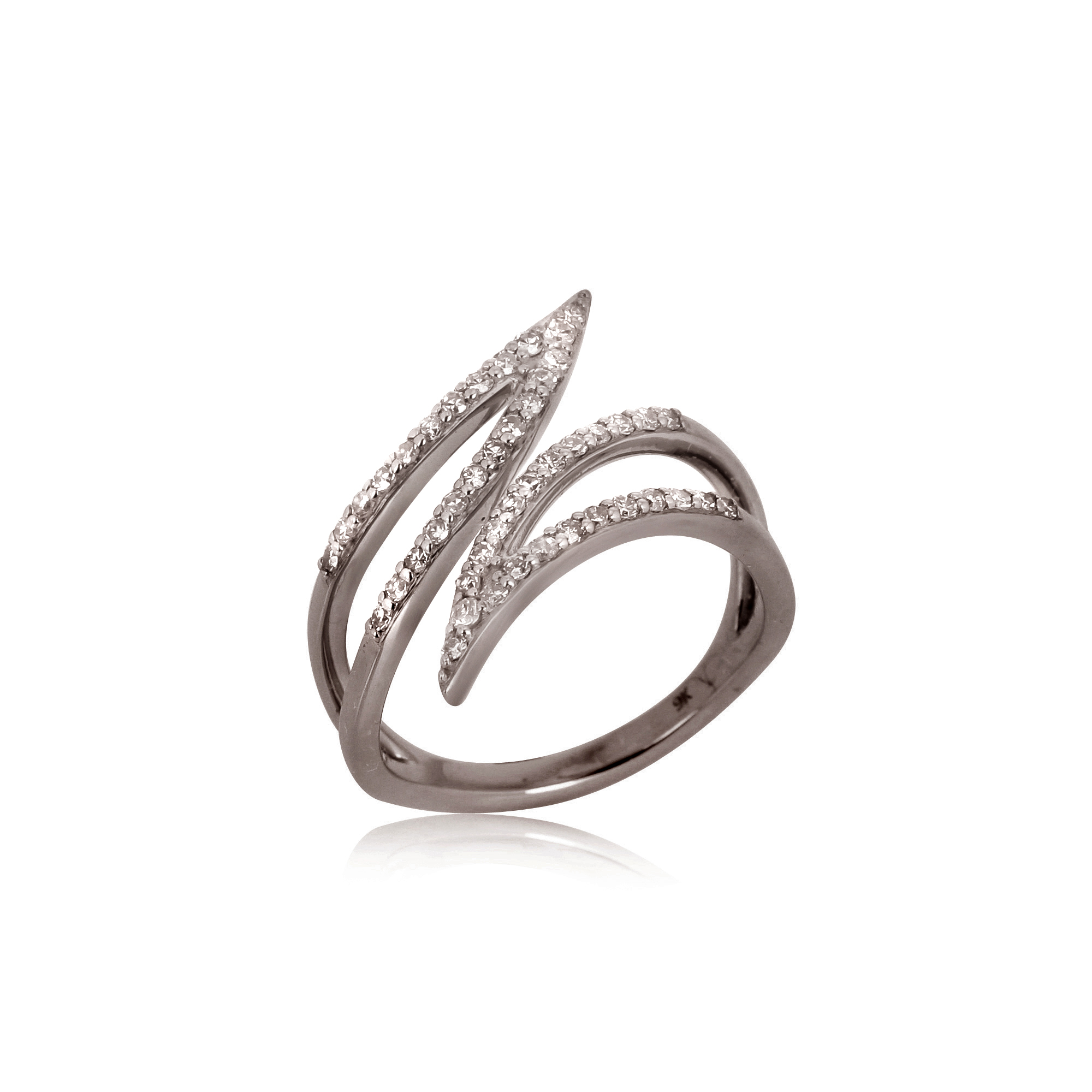 Sterling Silver Minimalistic Diamond Ring