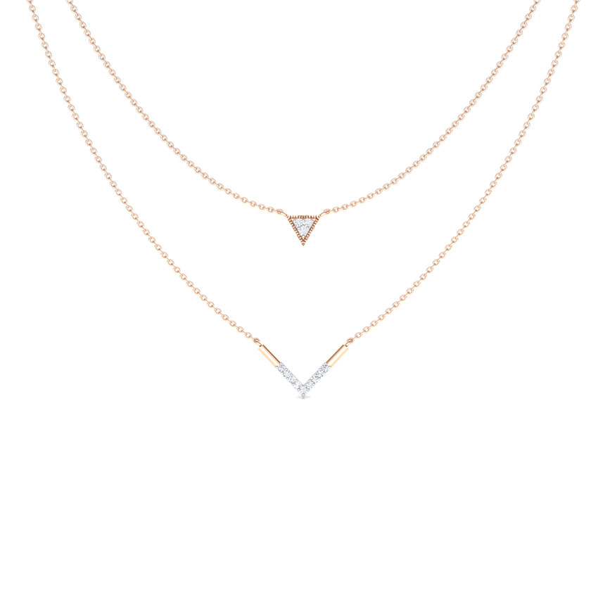 Victory Multi Layer Diamond Necklace