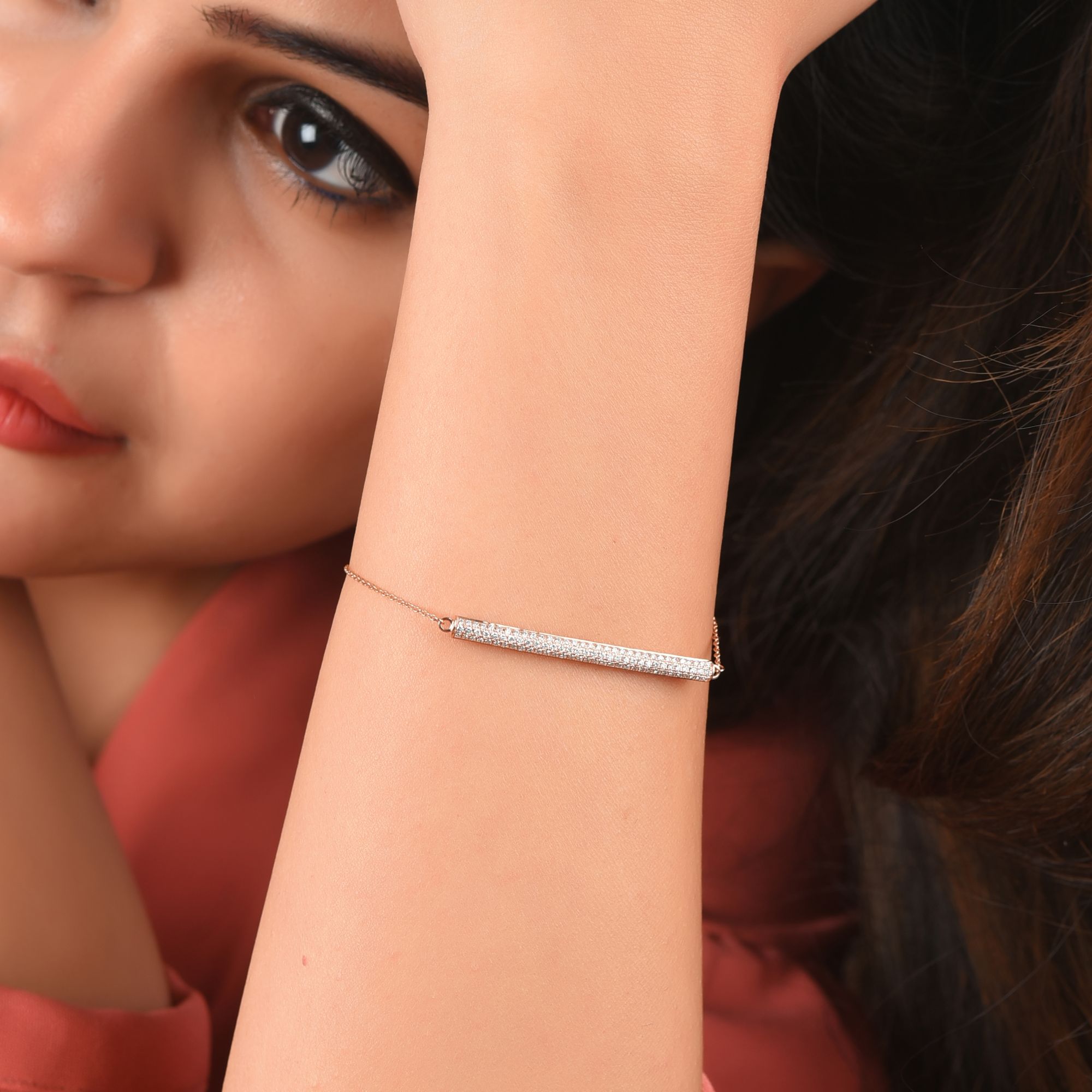 Rose Gold Diamond Bracelet