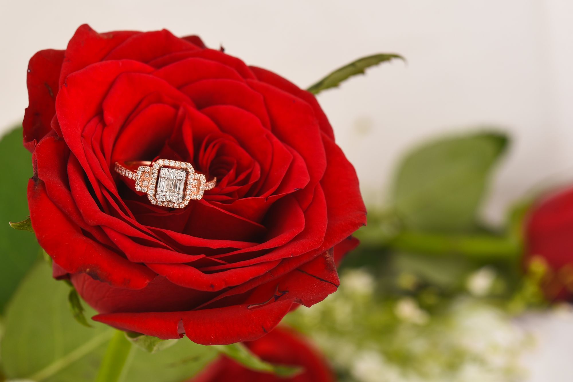 Rose Gold Fancy Diamond Ring