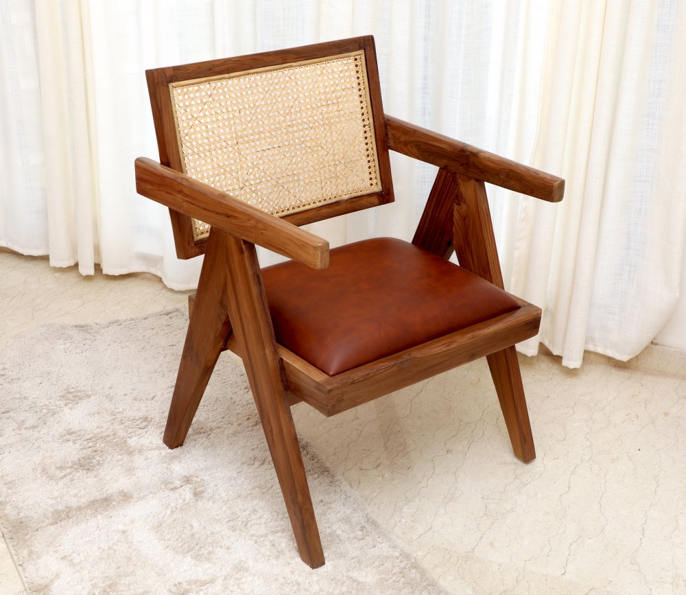Buy Chandigarh Chair Online | Wooden Arm Chair | Kridva