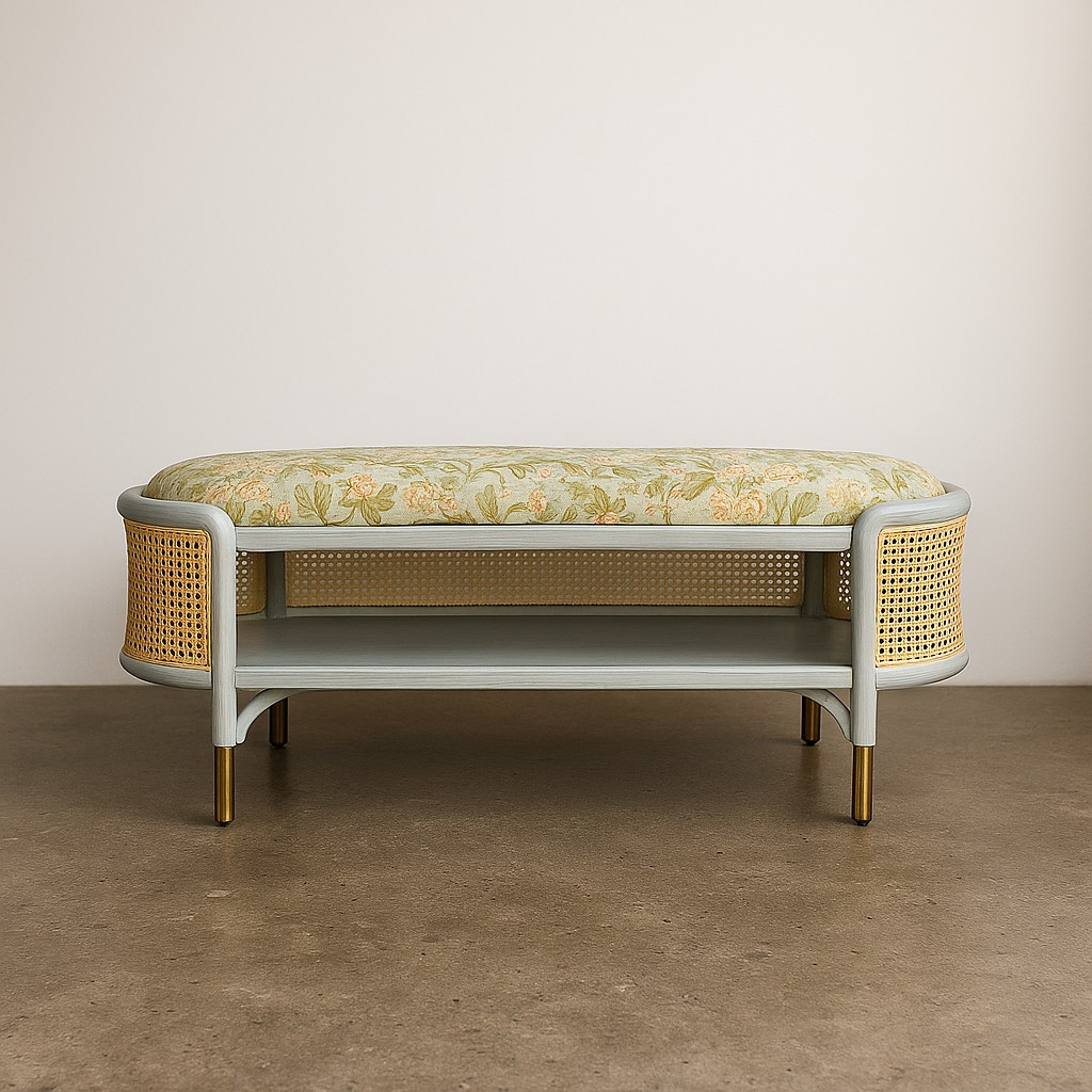 Churro Rattan Bench