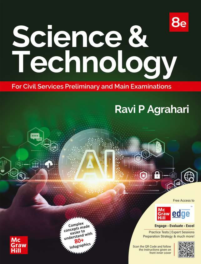 Mc Graw Hill Science and Technology English Medium 8th Edition 2025 By Ravi P Agarhari M laxshmikanth Civil Services Exam- Prelims and Mains 2025 State PSCs civil services exams PCS exams