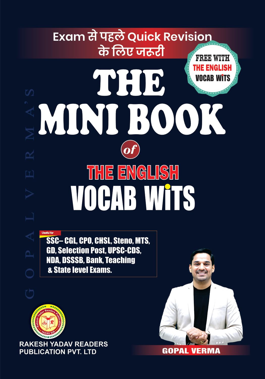 Gopal Verma The English Vocab - Wits Bilingual With Free Mini Book Rakesh Yadav Readers Publication