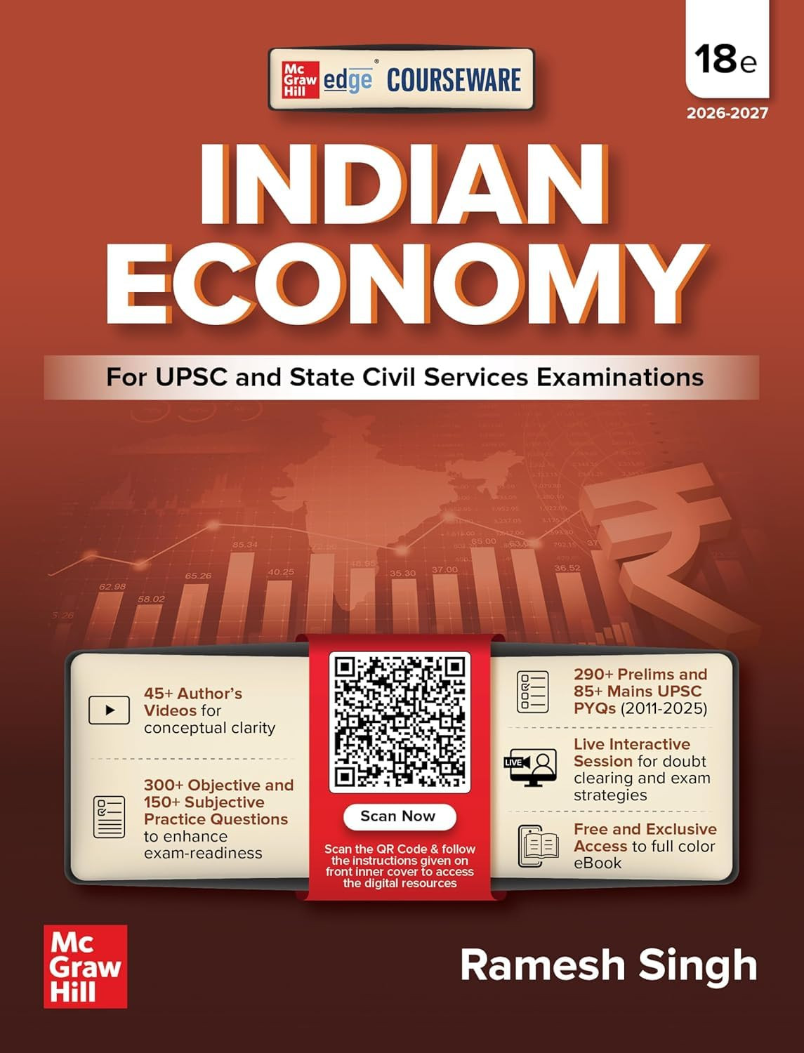 McGraw Hill Indian Economy English Medium 18th Edition 2026-27 By Ramesh Singh
