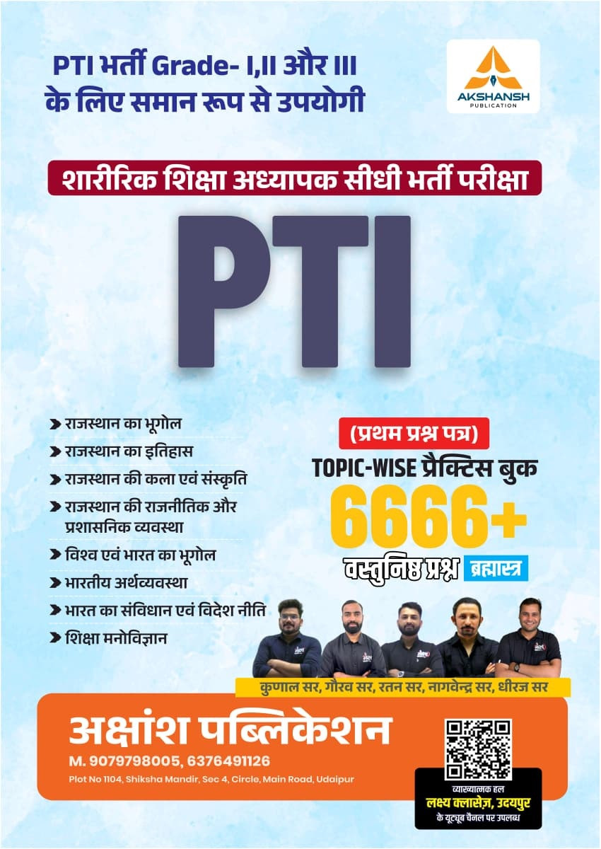 Akshansh PTI Paper 1 Topic Wise 6666+ Vastunishth(Objective) By Gaurav Sir Ratan Sir Kunal Sir