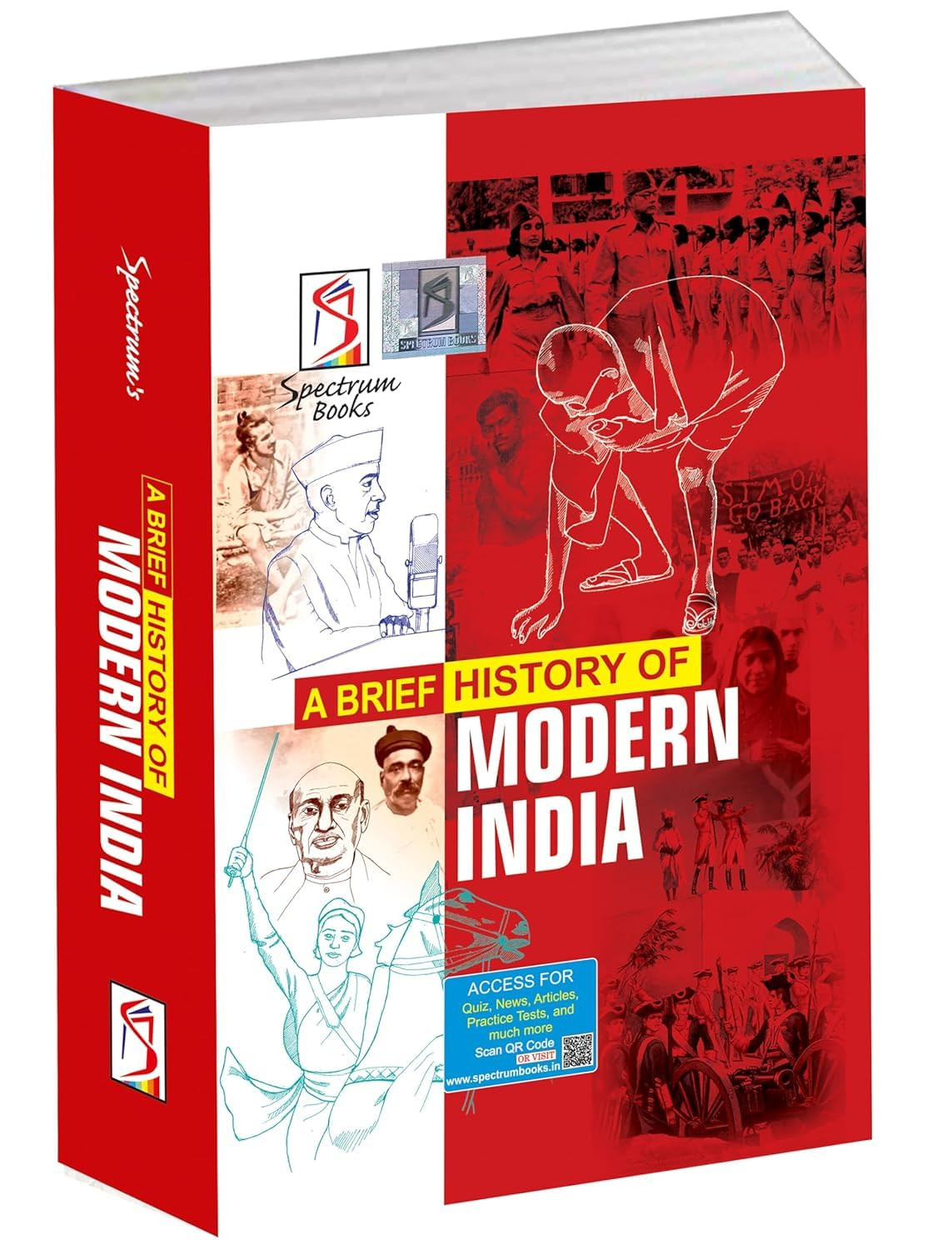 Spectrum Books A Brief History of Modern India English Medium 31th Edition 2025 By Rajiv Ahir