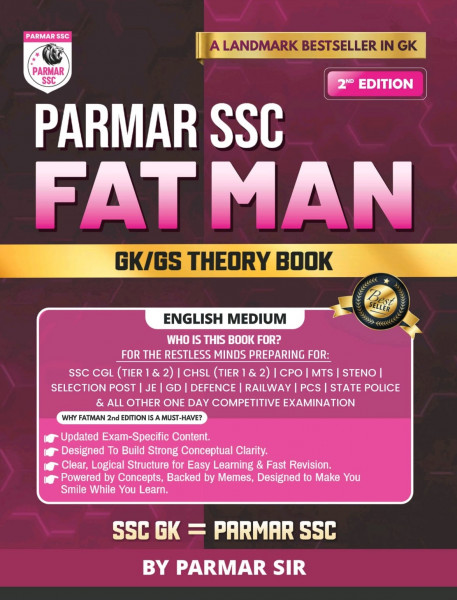 Image of Parmar SSC Fatman GK  GS Theory Book English medium 2nd Edition 2026