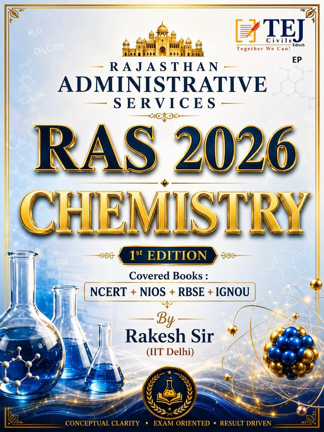Tej Civils RAS 2026 Chemistry English Medium New Edition July 2026 By Dinesh Rakesh Sir