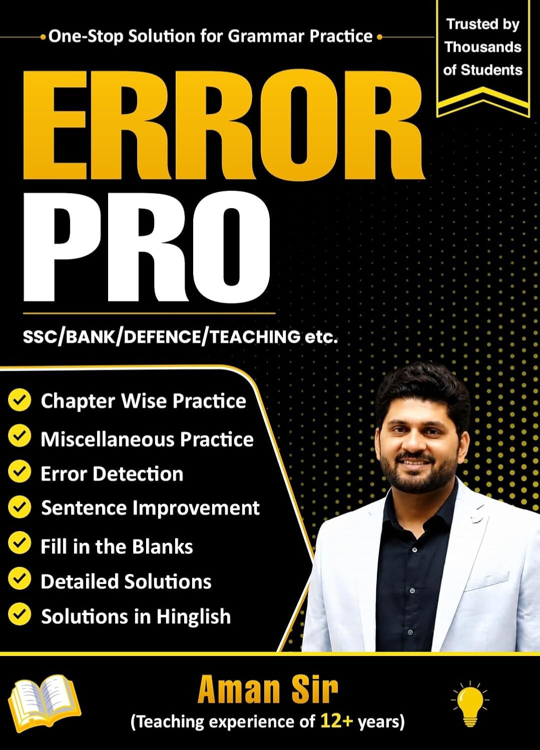 Error Pro Grammar Practice Book By Aman Sir For SSC, Bank, and Defence