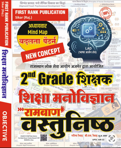 Image of First Rank Publication Objective Ramban Book On Educational Psychology (Shiksha Manovigyan) For 2nd Grade By Garima Rewar B L Rewar
