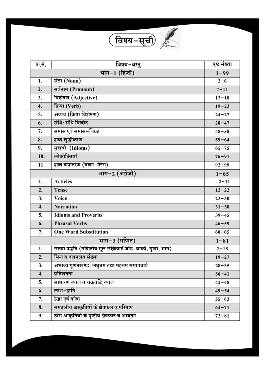 Dhindhwal Third Grade Level-1 Vidyalaya Vishaya (Hindi, English, Ganit, Vigyan, Samajik Vigyan) 50 Marks New Edition 2027 By Hoshiyar Singh and Others